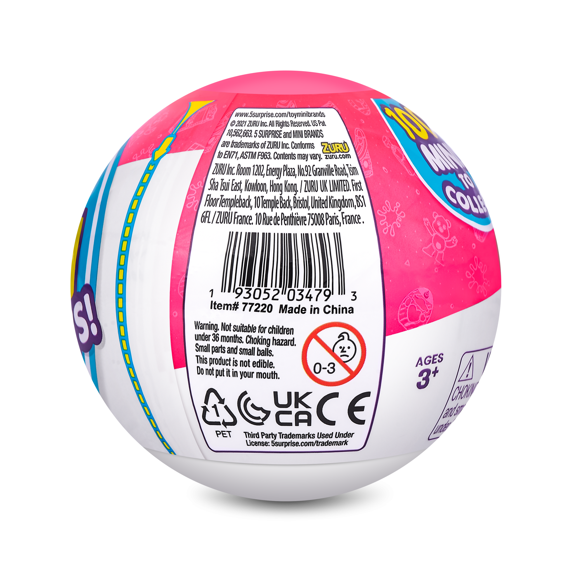 Капсула-сюрприз ZURU 5 Surprise "Игрушечные миниатюры" S2 с акс. в асс., дисплей-бокс 24шт.