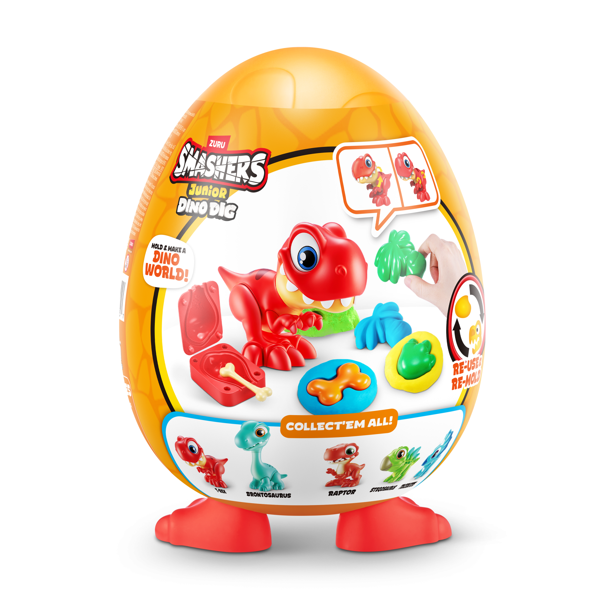 Игрушка ZURU Smashers Junior "Дино-раскопки"