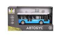 Игрушка-автобус KID ROCKS, масштаб 1:16,со звуком и светом, инерц. механизм