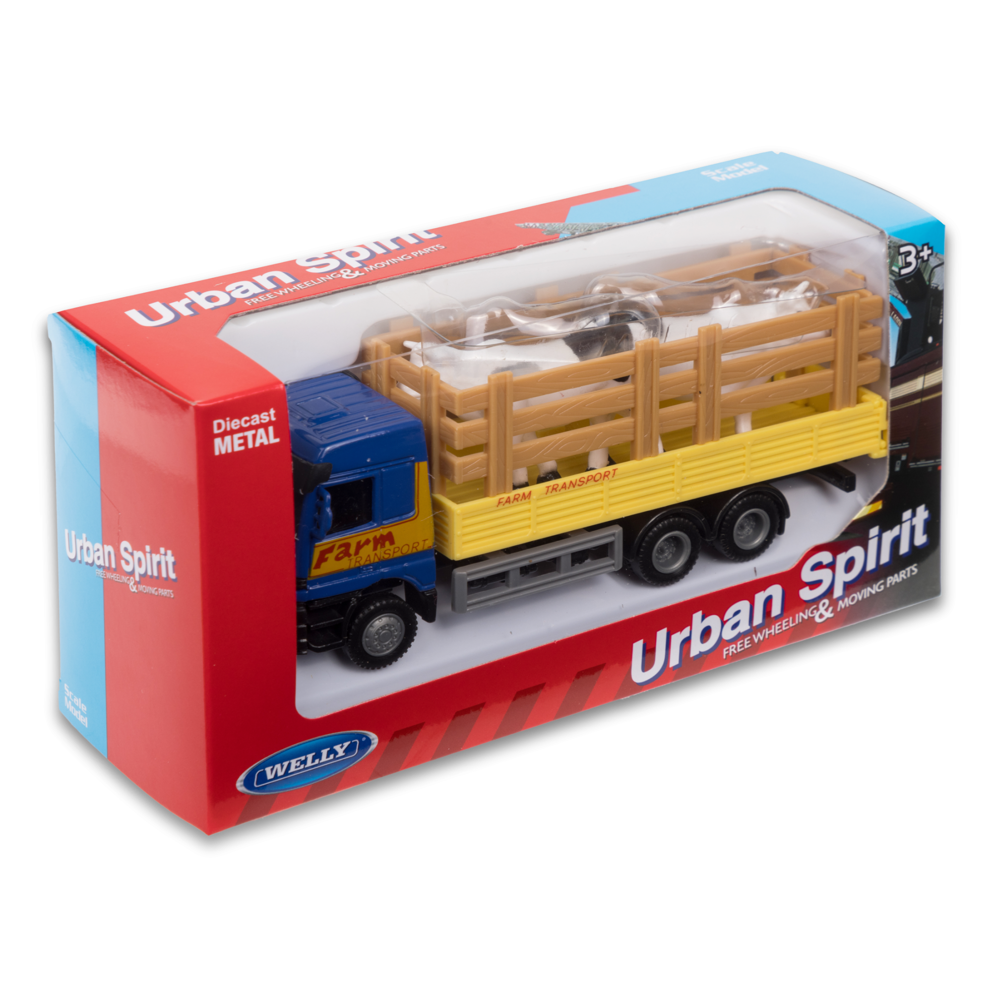 Машинка WELLY грузовик, 15 см, в асс., набор D, дисплей-бокс 24 шт.