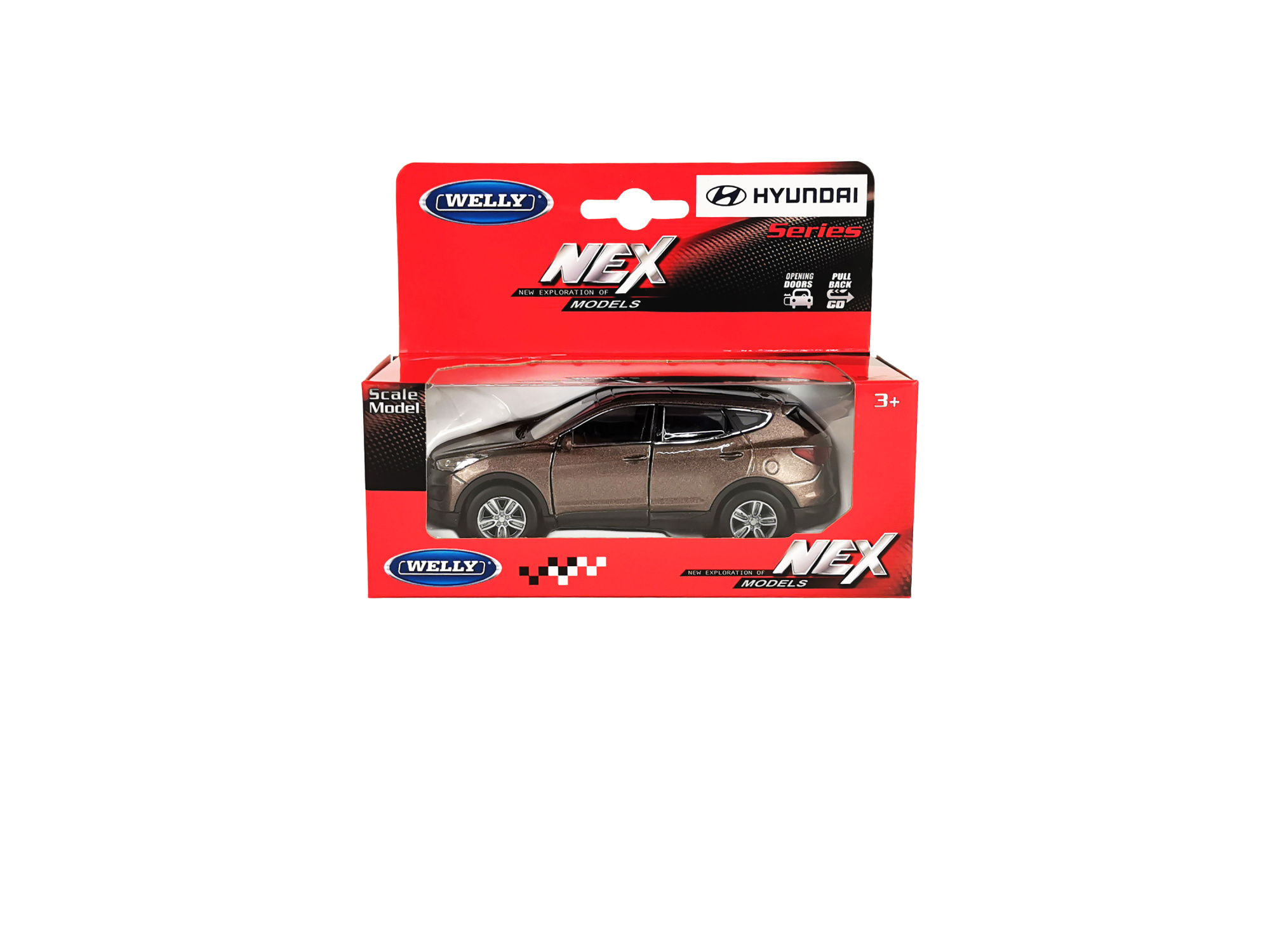 Машинка WELLY 1:38 Hyundai Santa Fe, пруж. мех., цв. в асс.