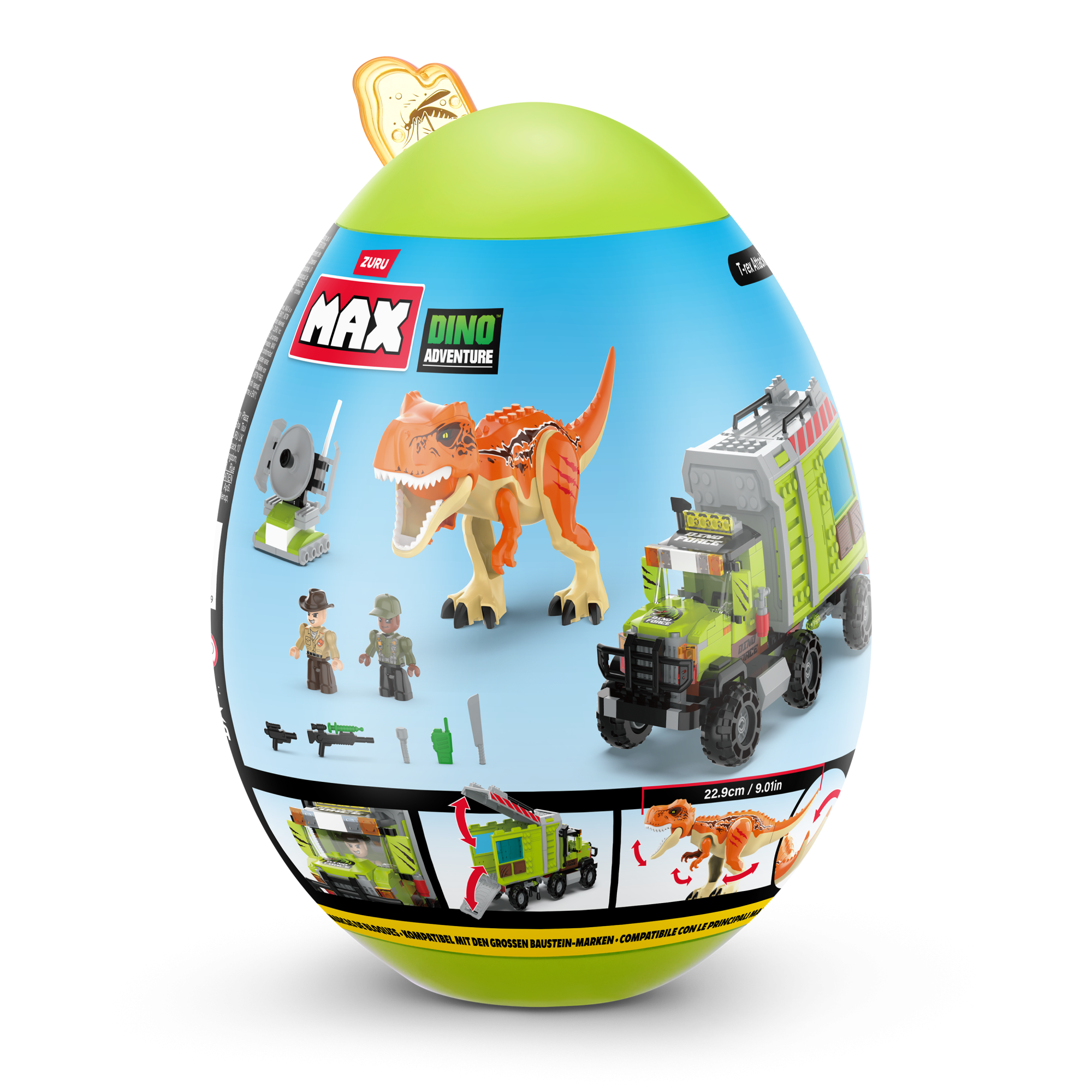 Конструктор ZURU MAX "Дино-Приключения" S1, 310 дет.