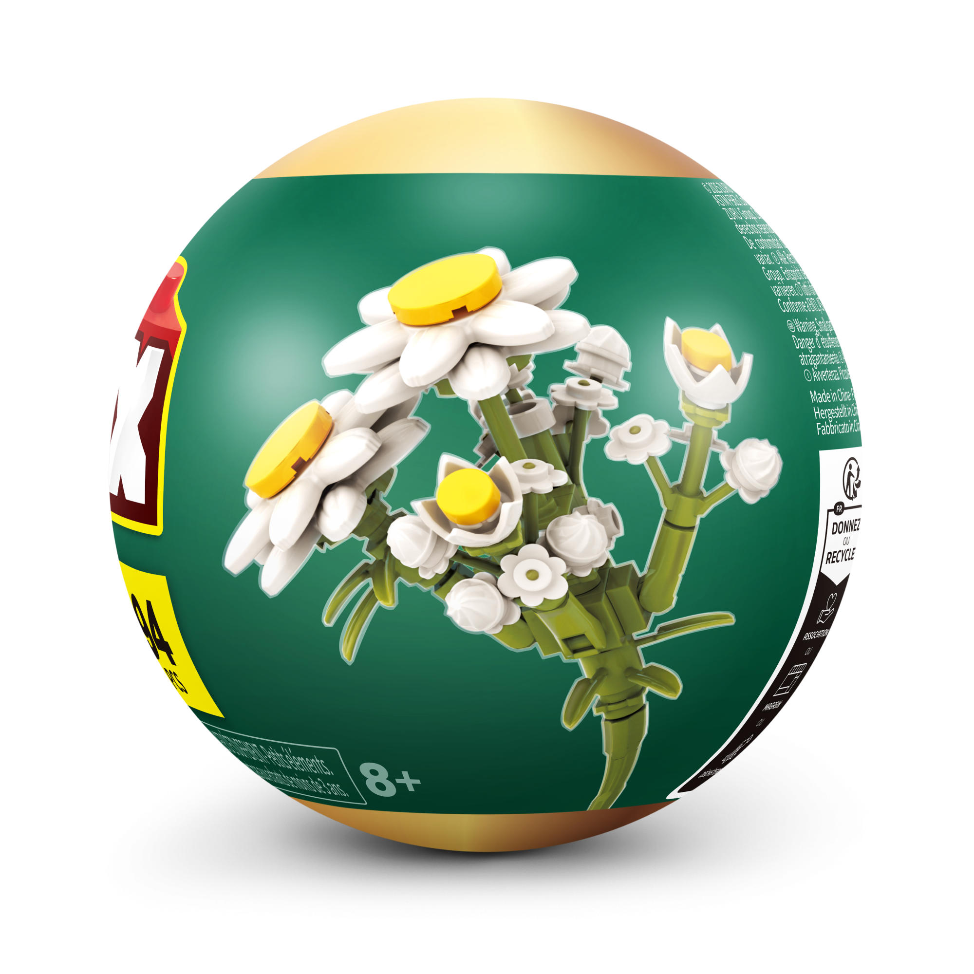 Игровой набор конструктор ZURU MAX Premium Flowers Building Bricks Collection (до 167 деталей)