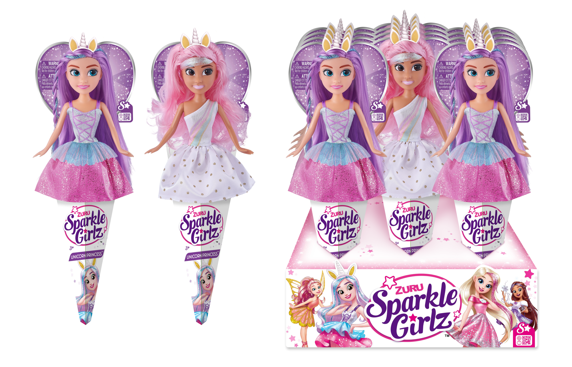 Кукла ZURU Sparkle Girlz "Принцесса единорогов" в асс., дисплей-бокс 12шт.
