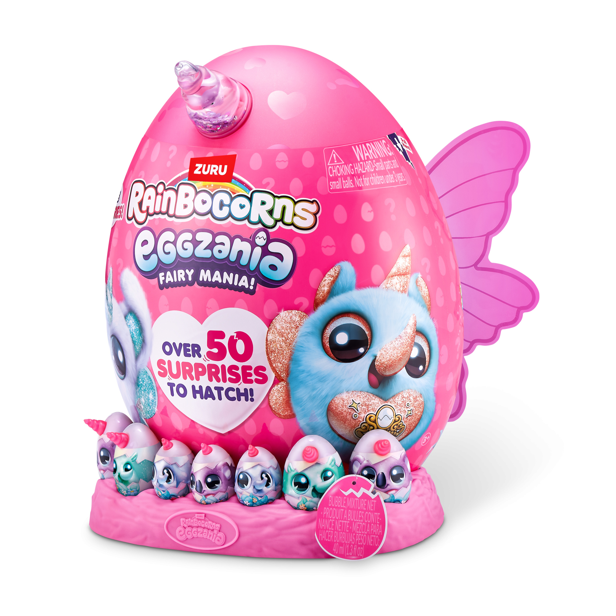 Игровой набор-сюрприз ZURU Rainbocorns Eggzania Fairy Mania S1 с акс. в асс., большой
