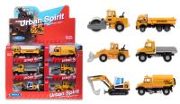 Строительная техника WELLY, 11 см, в асс., дисплей-бокс 24 шт.