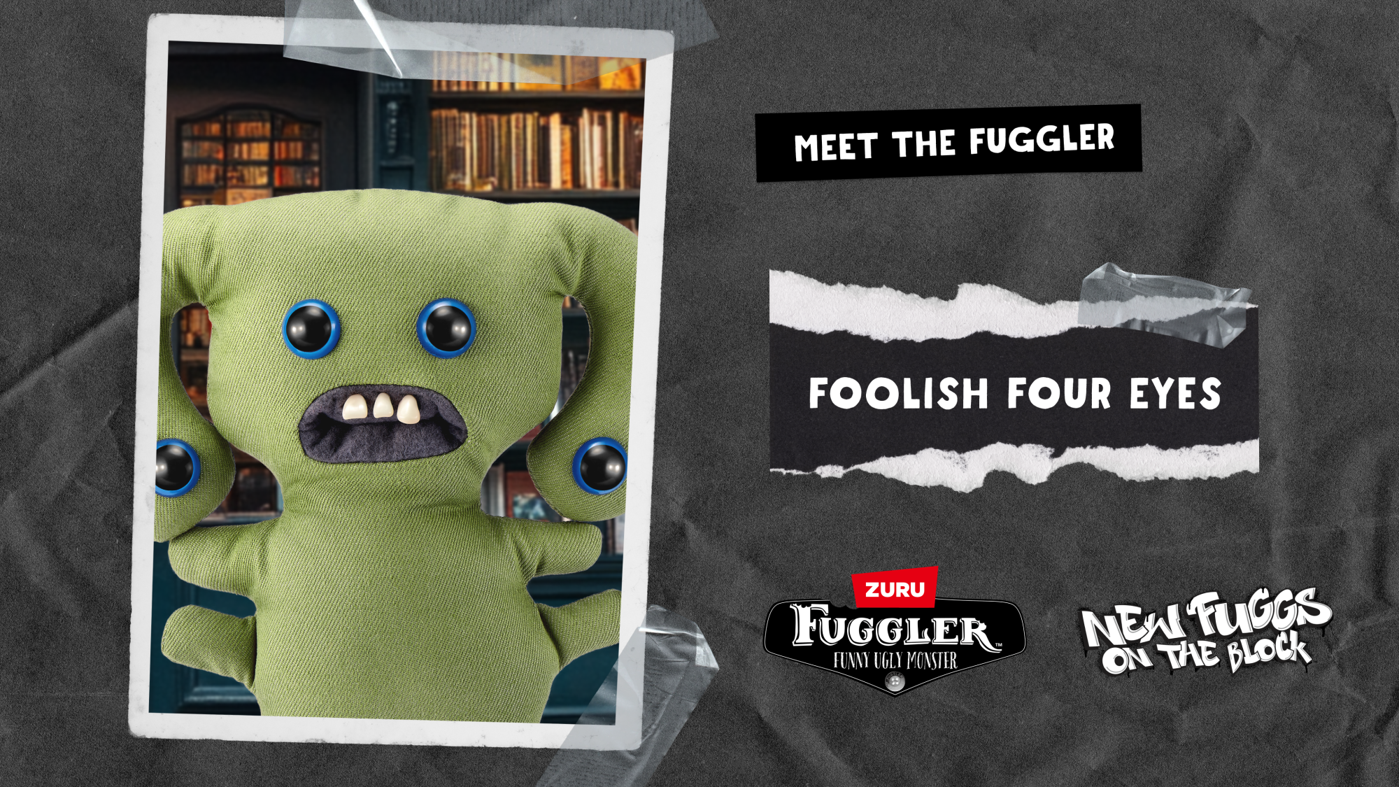 Плюшевая игрушка Zuru Fuggler Foolish four eyes