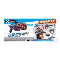Игровой набор ZURU X-Shot INSANITY Мэник ДУО (2 бластера, 48 снарядов)