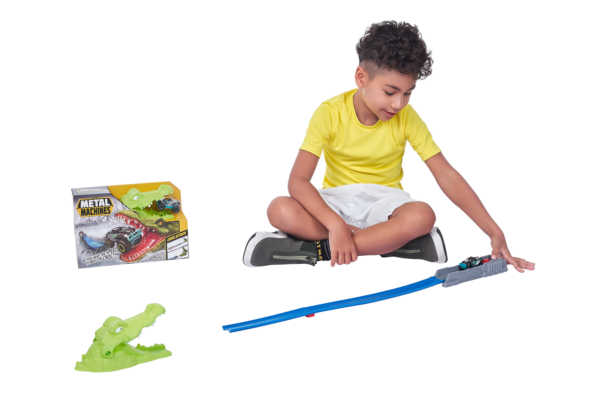 Набор ZURU Metal Machines, трек "Крокодил" с машинкой