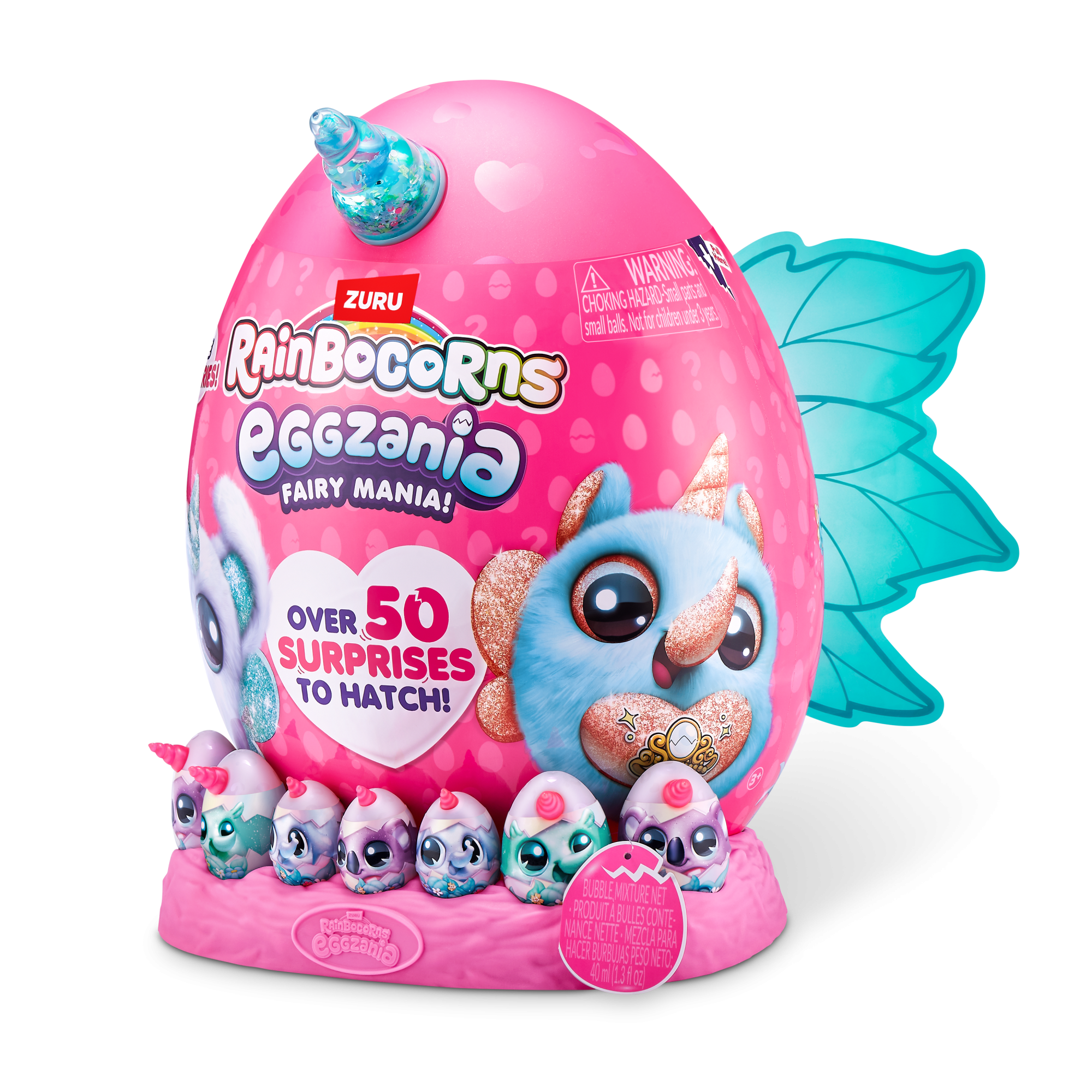 Игровой набор-сюрприз ZURU Rainbocorns Eggzania Fairy Mania S1 с акс. в асс., большой