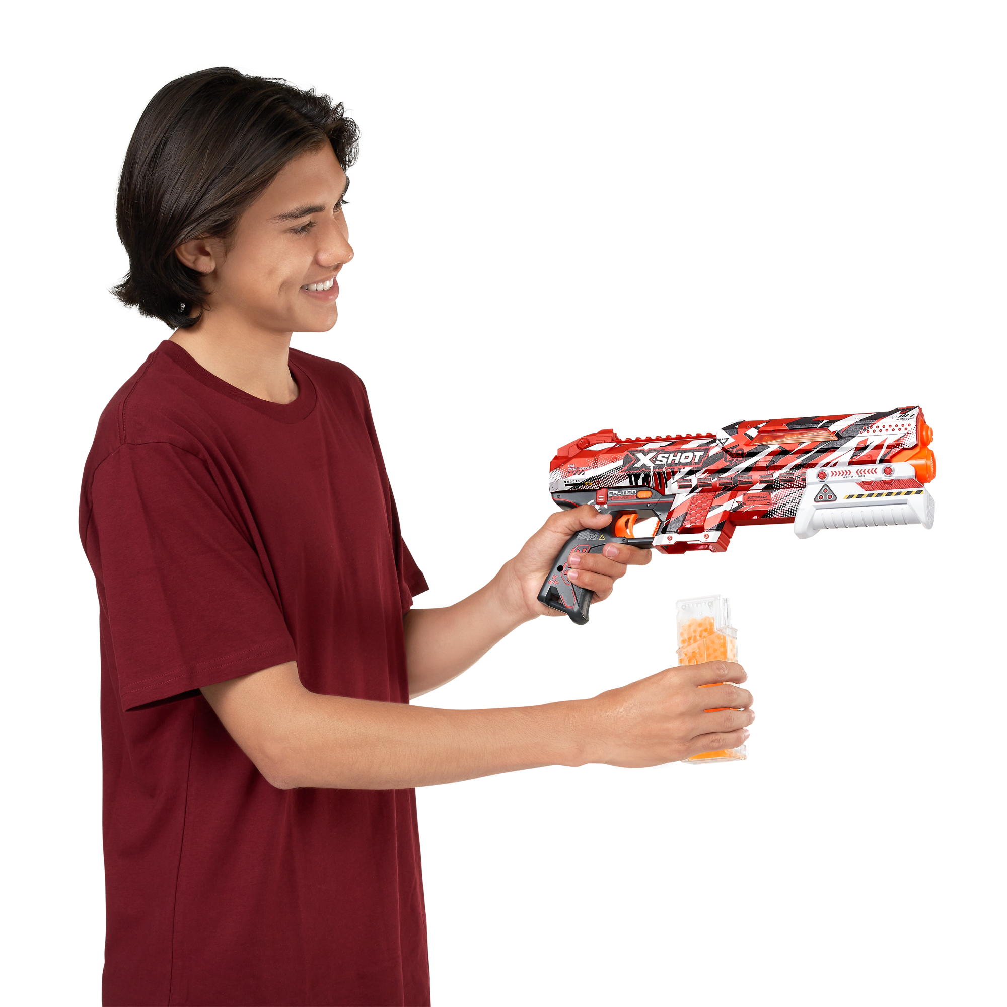 Игровой набор ZURU X-Shot HYPERGEL Клатч (бластер, 5000 снарядов-гранул, защитные очки)