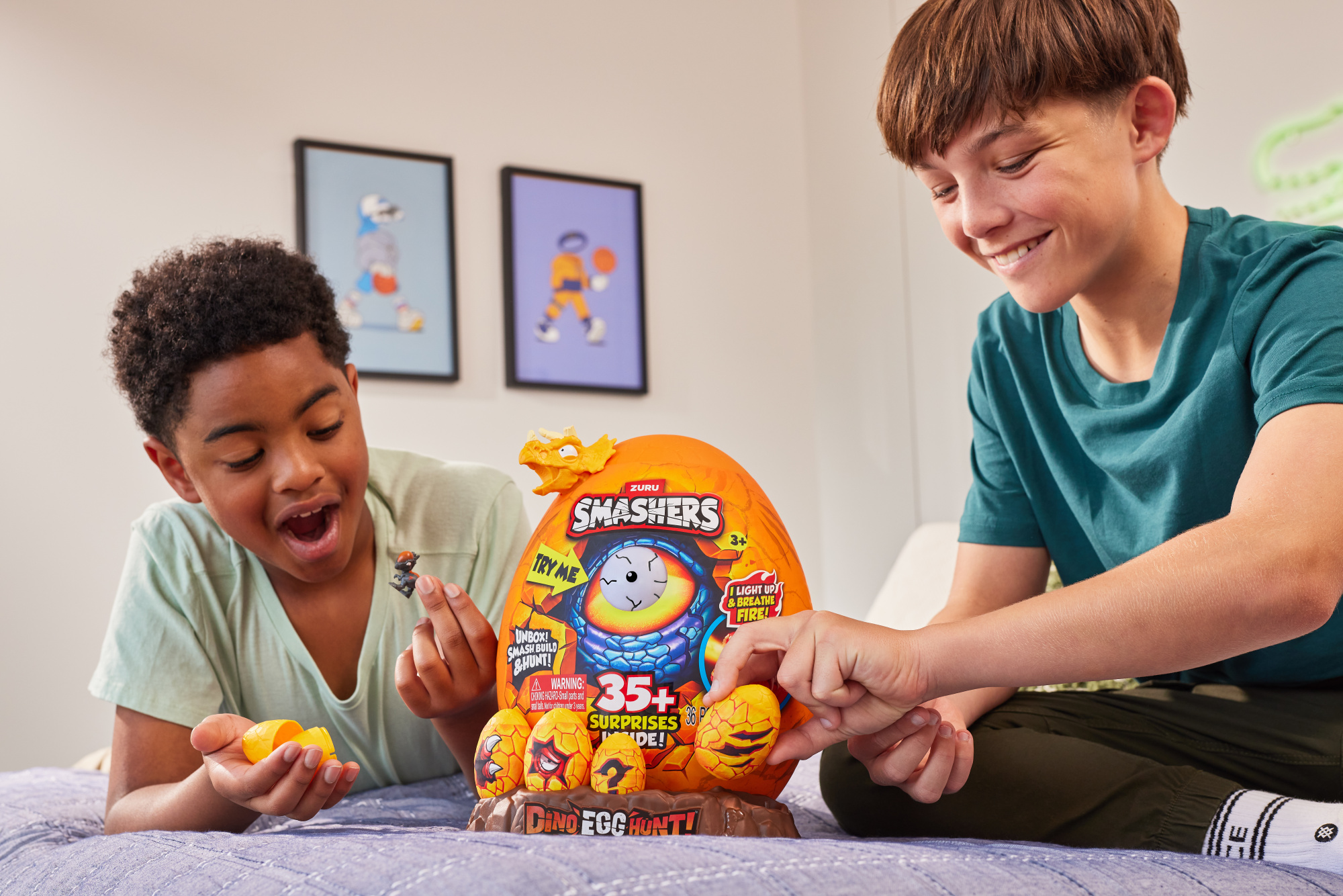 Игровой набор ZURU Smashers Dino Egg Hunt "Дино-раскопки" S1 с акс., в асс.