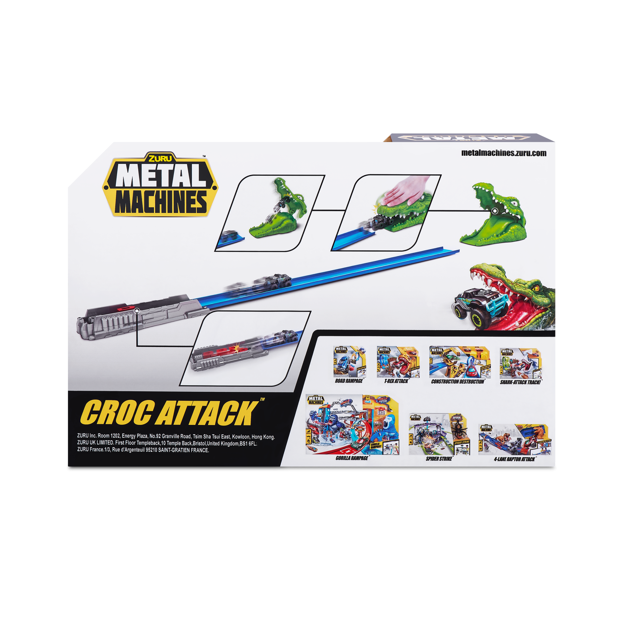 Набор ZURU Metal Machines, трек "Крокодил" с машинкой