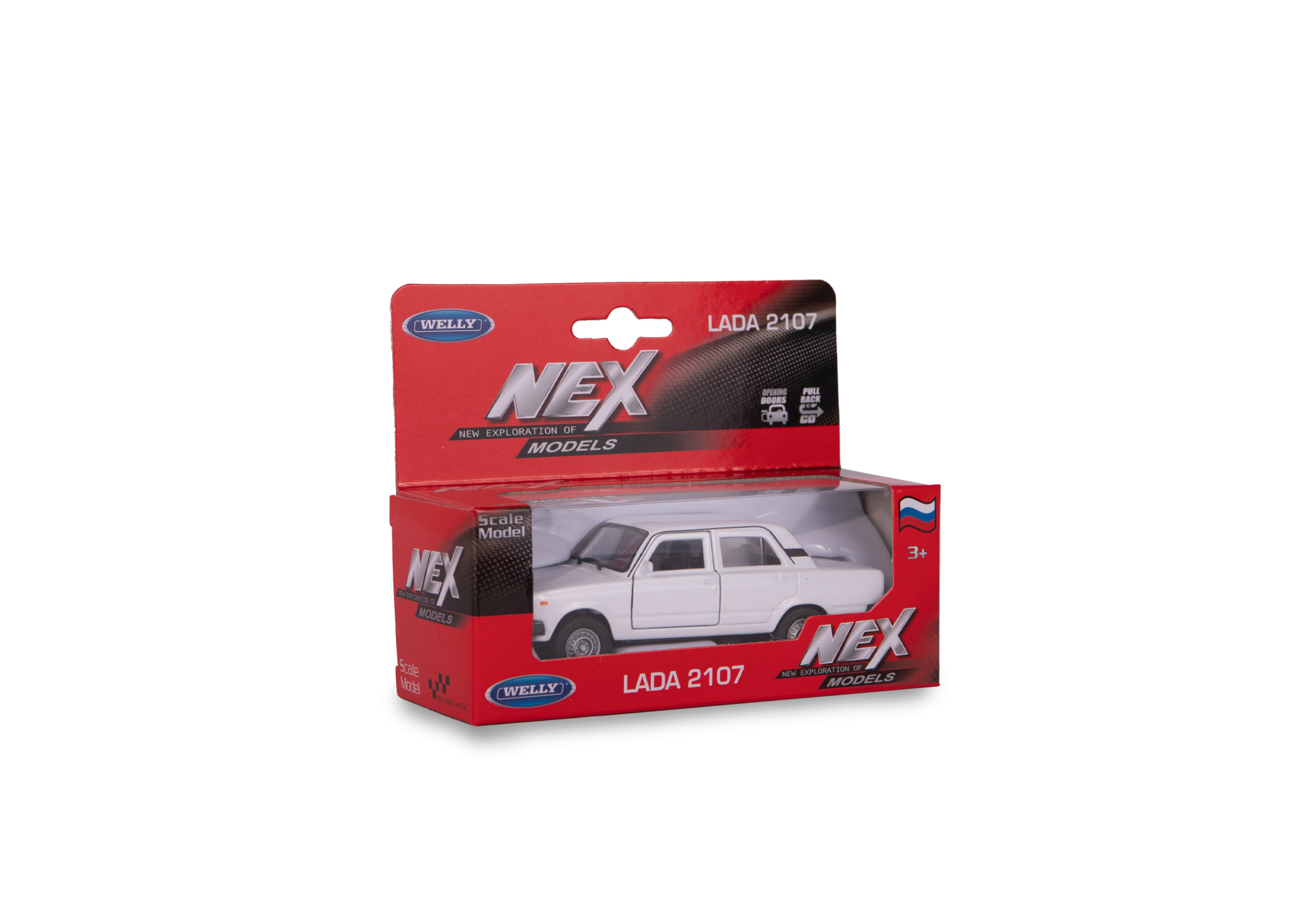 Машинка WELLY 1:38 ВАЗ-2107, пруж. мех., цвет в асс.