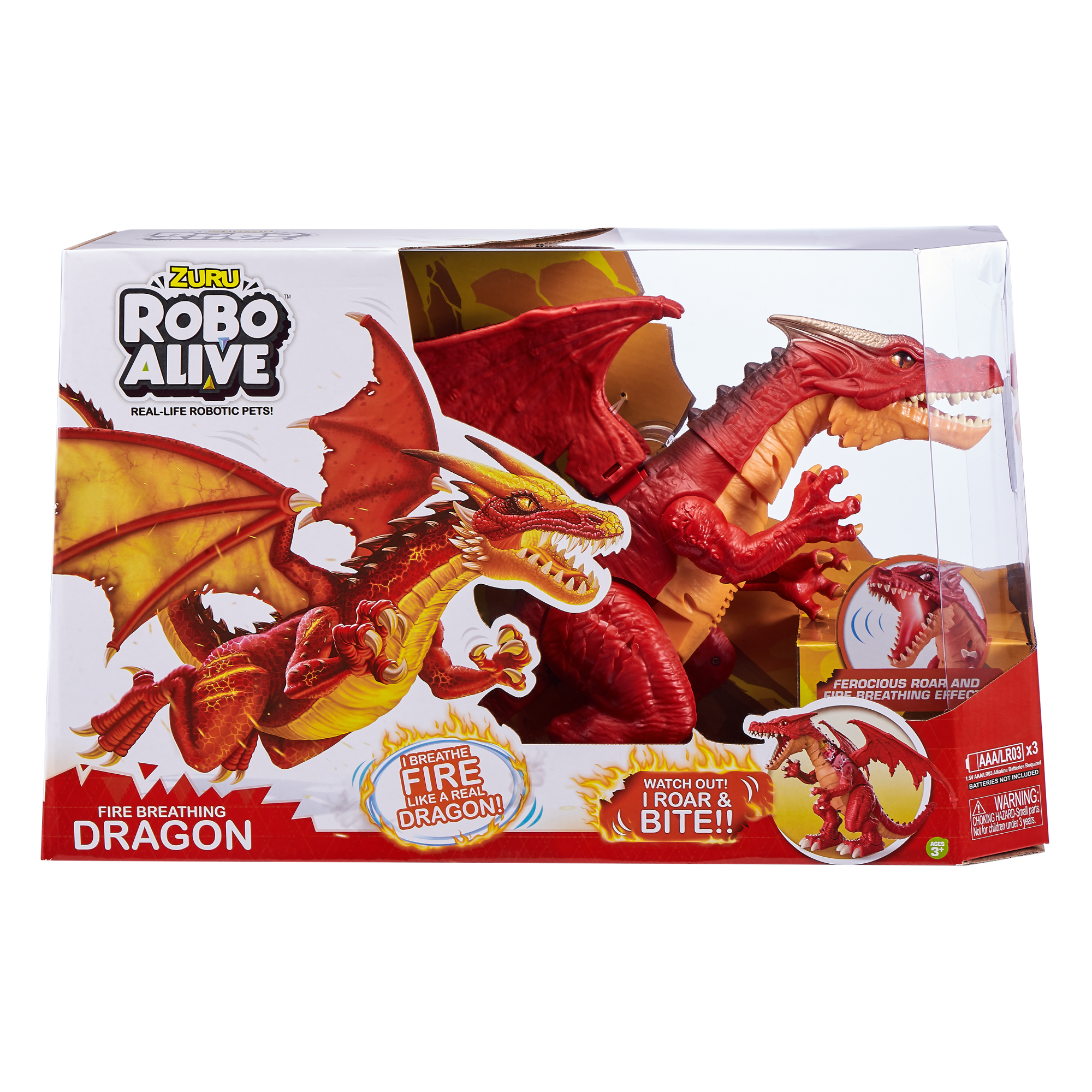 Игрушка ZURU Robo Alive интерактивная Дракон в асс.