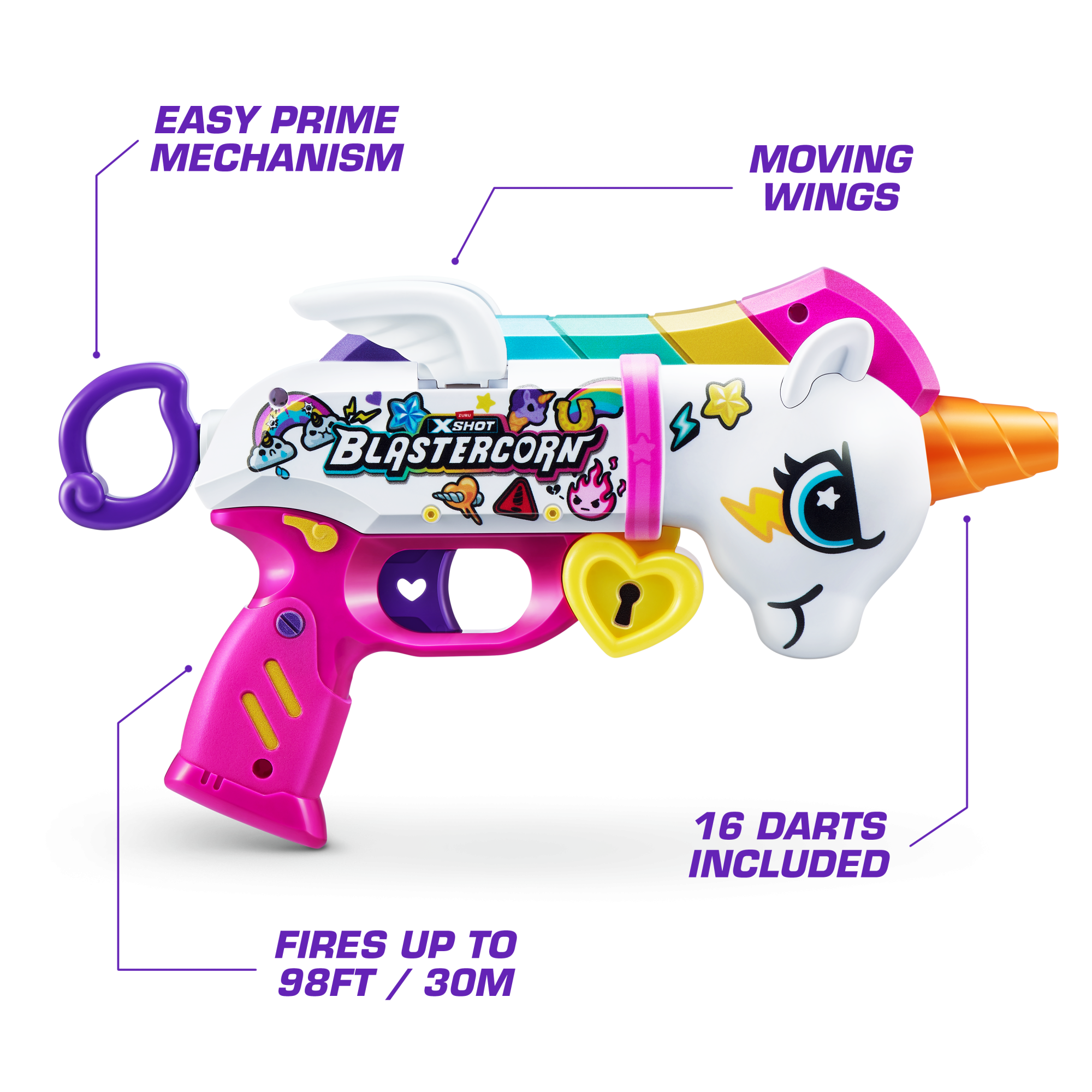 Игровой набор ZURU X-Shot Blastercorn 16 снарядов