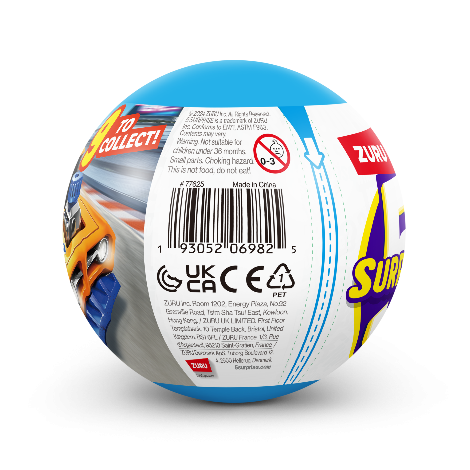 Капсула-сюрприз ZURU 5 Surprise "Твой гоночный болид!" S1 с акс. в асс., дисплей-бокс 13шт