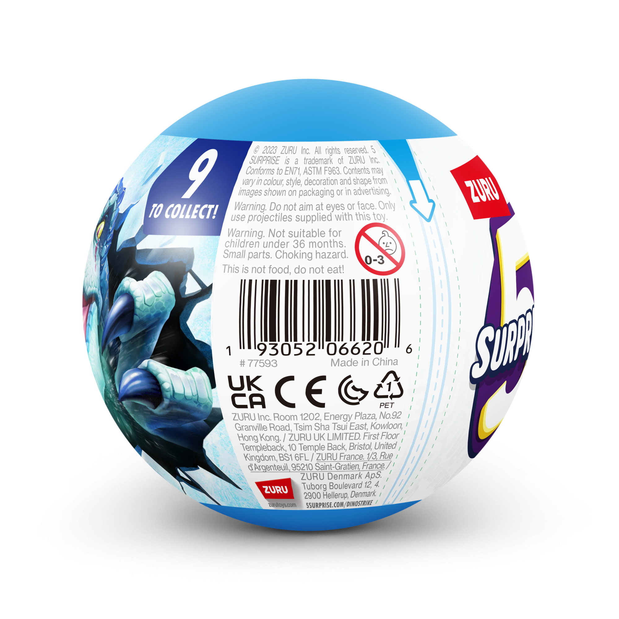 ZURU 5 Surprise "Дино-битвы" S6 с акс., игрушка-сюрприз, дисплей-бокс 13шт.