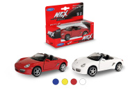 Машинка WELLY 1:38 Porsche Boxster S, пруж. мех., цвет в асс.