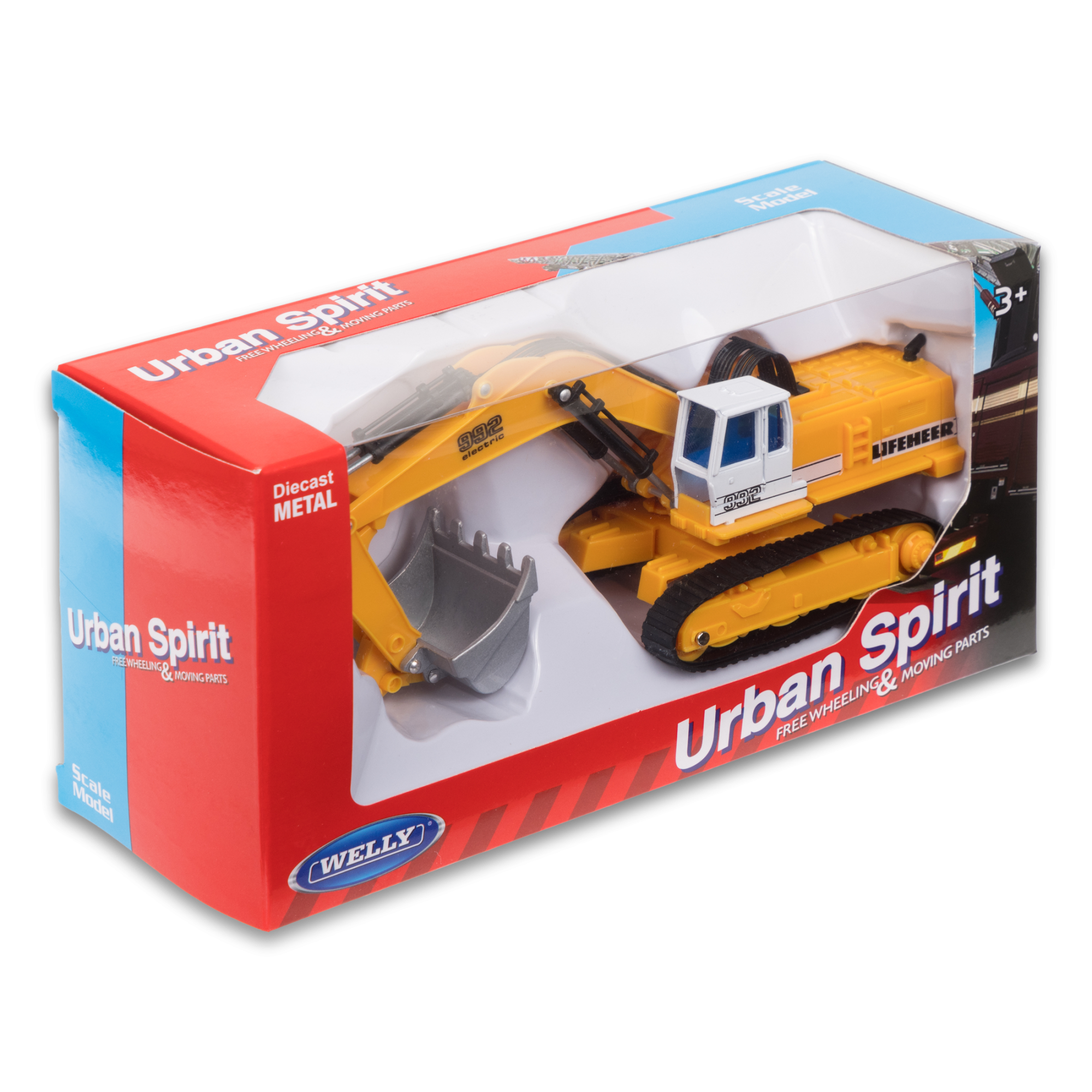 Экскаватор WELLY 15 см, желтый