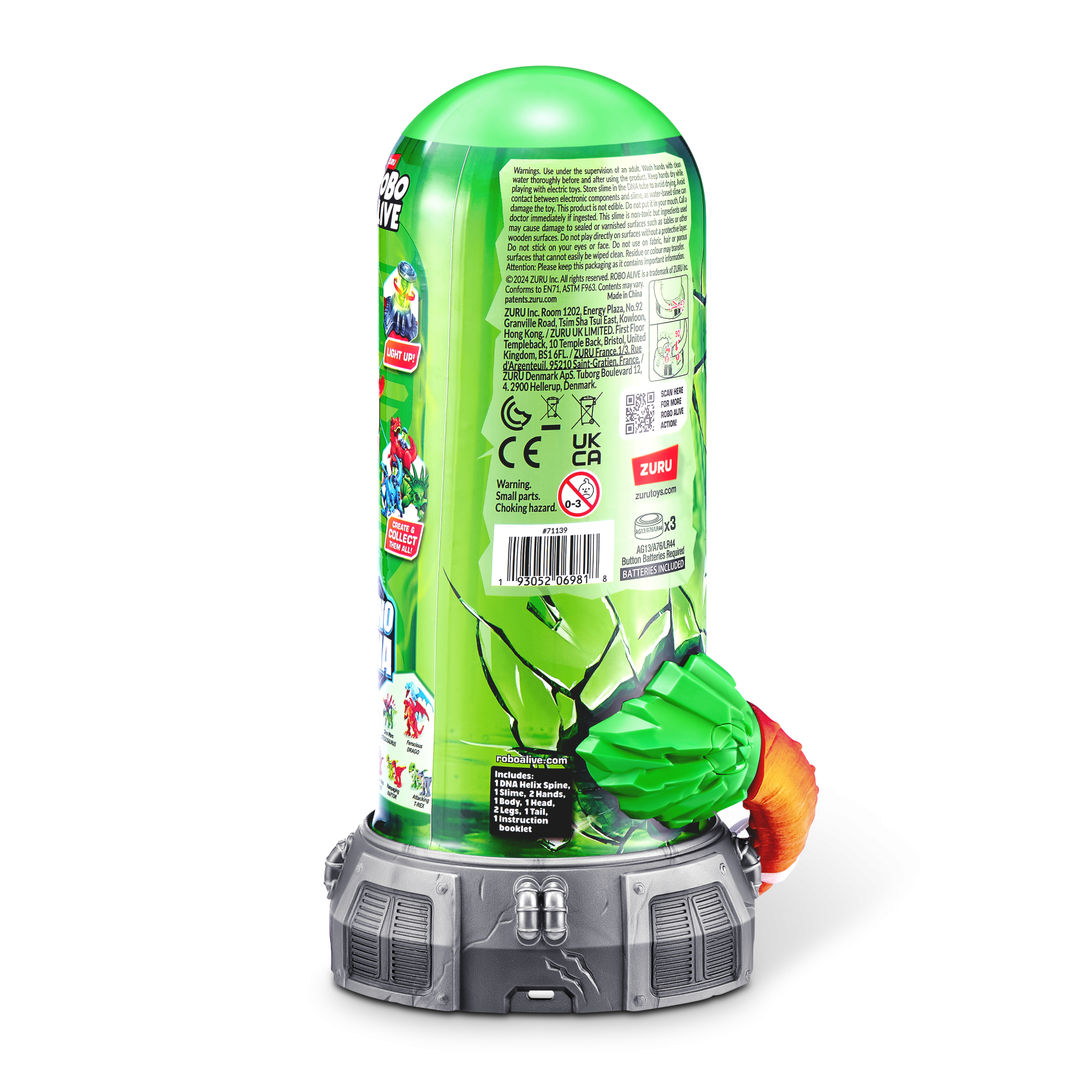 Игрушка ZURU Robo Alive интерактивная Дино-ДНК S1 в асс. Игрушка ZURU Robo Alive интерактивная Дино-ДНК S1 в асс.