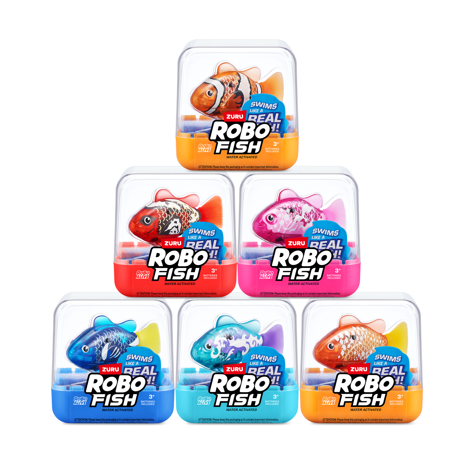 Игрушка ZURU Robo Alive интерактивная Рыбка S3 в асс., дисплей-бокс 12шт.