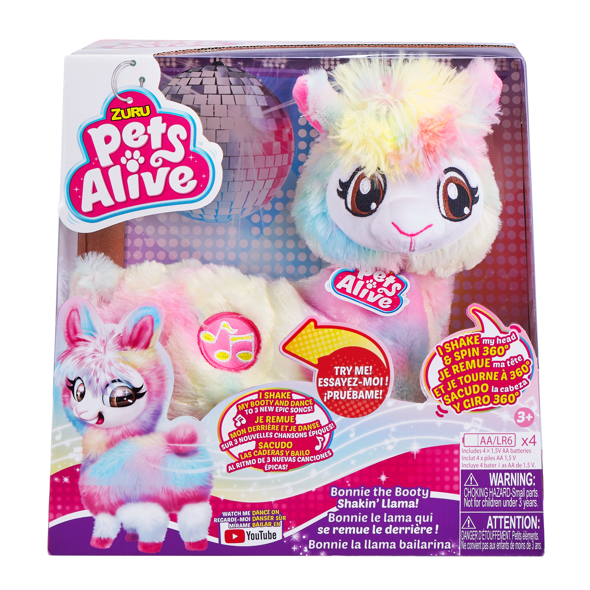 Игрушка ZURU Pets Alive Радужная Лама Игрушка ZURU Pets Alive Радужная Лама