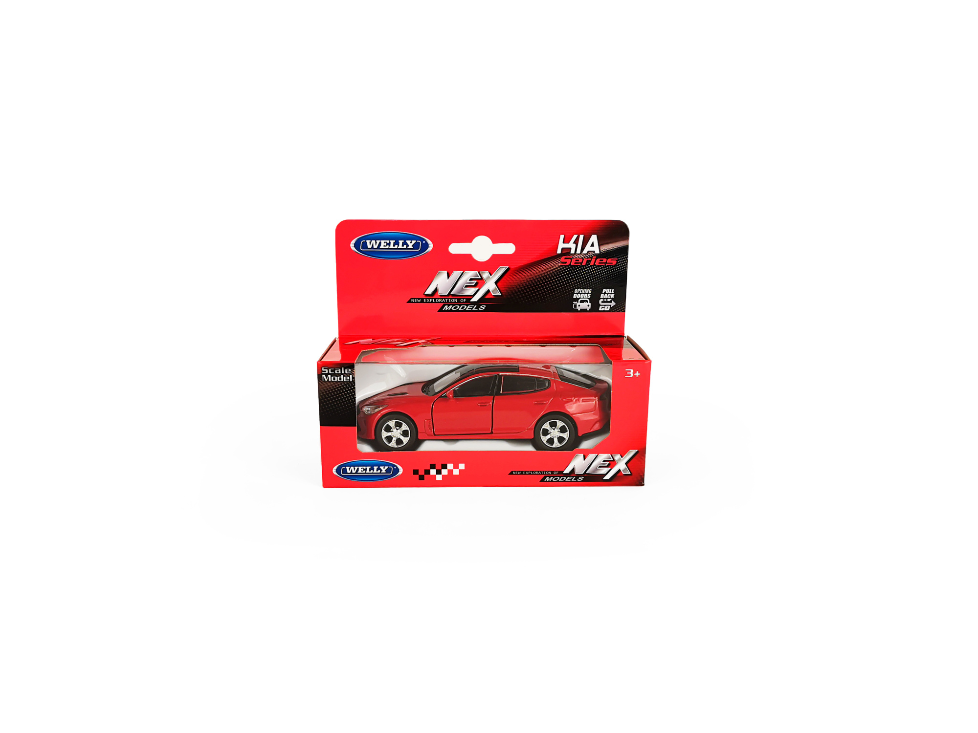 Машинка WELLY 1:38 KIA Stinger, пруж. мех., цв. в асс.