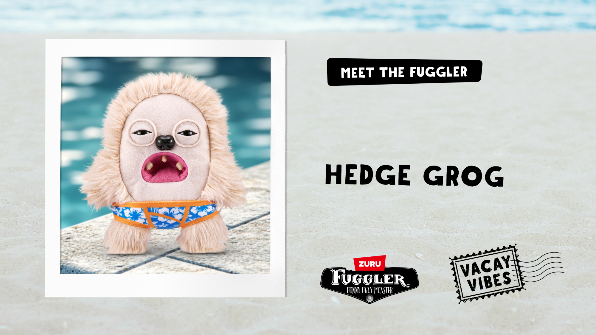Плюшевая игрушка Zuru Fuggler Hedge Grog - cream Плюшевая игрушка Zuru Fuggler Hedge Grog - cream