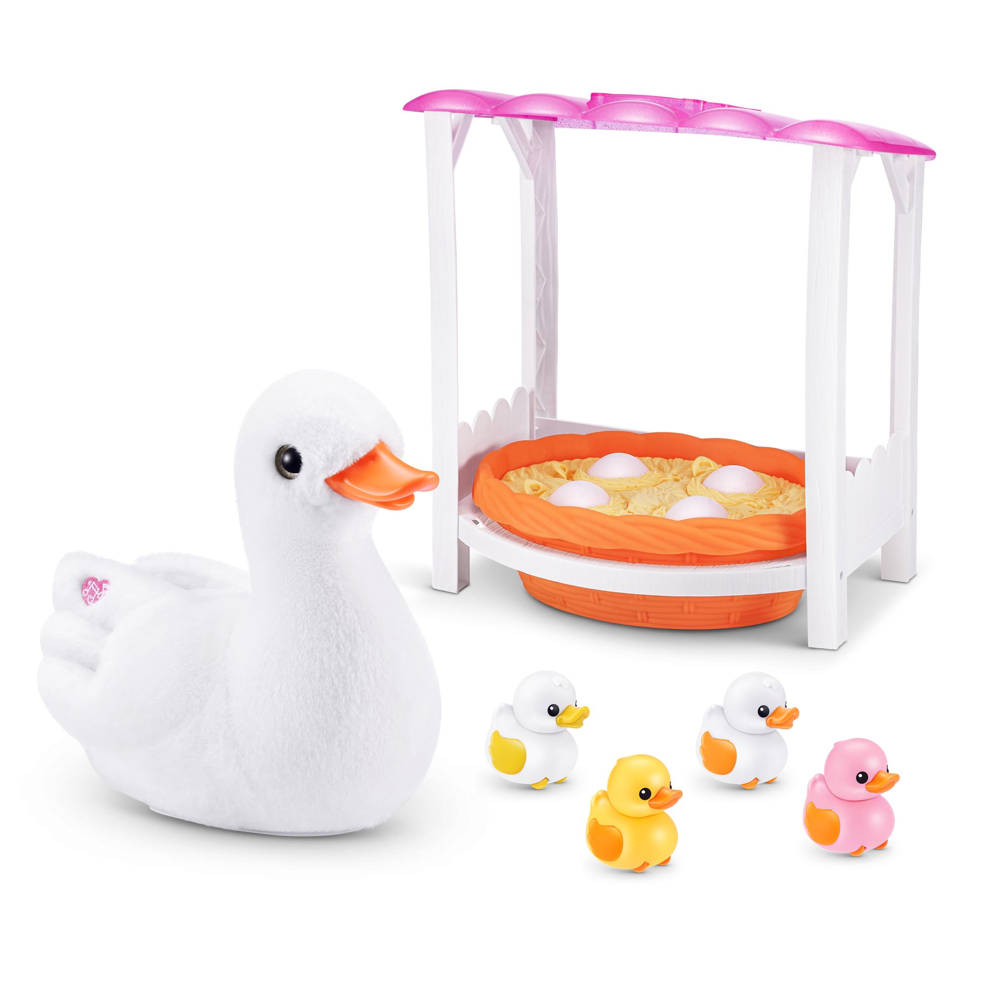 Игрушка ZURU Pets Alive "Мама и малыш" Уточка с утятами с акс. в асс.