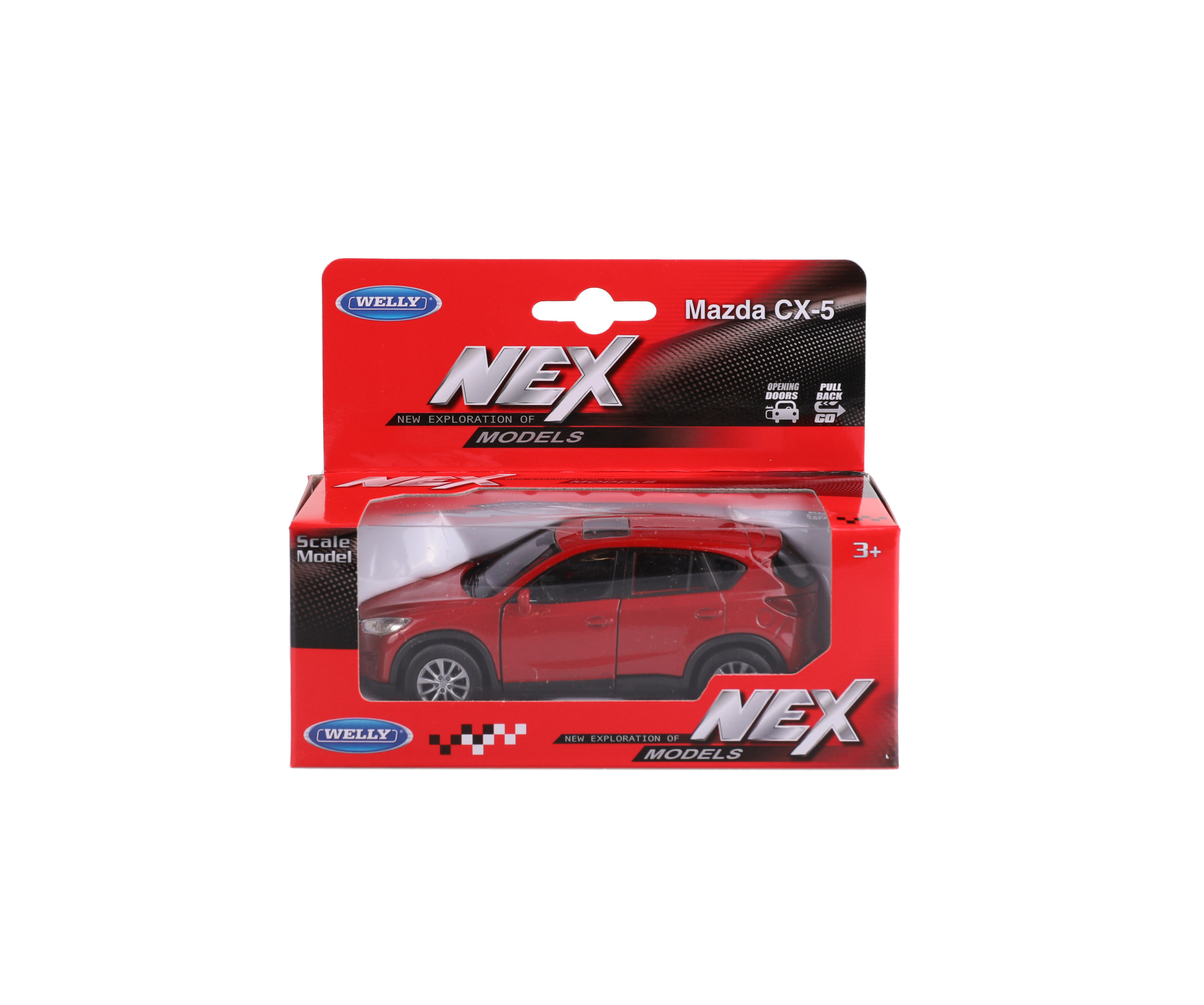 Машинка WELLY 1:38 Mazda CX-5, пруж. мех., цвет в асс.