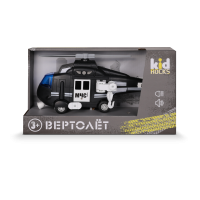 Игрушка-вертолёт KID ROCKS, масштаб 1:16,со звуком и светом, инерц. механизм