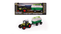 Машинка трактор с инерц. механизмом,со светом и звуком