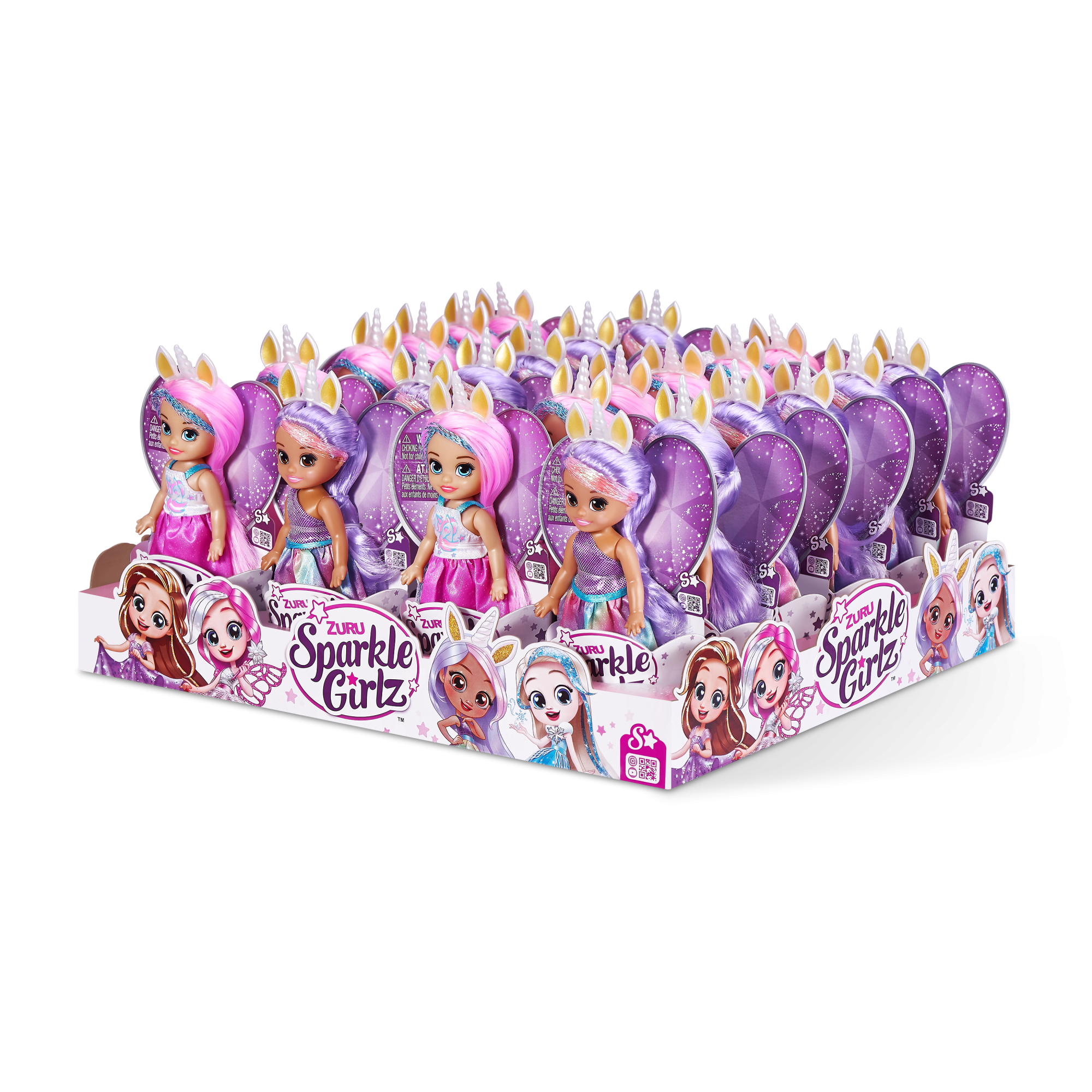 Мини-кукла ZURU Sparkle Girlz "Принцесса единорогов" в асс., дисплей-бокс 24шт.