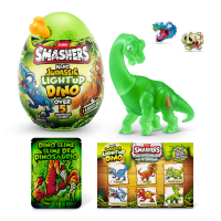 Игровой набор сюрприз в яйце Zuru Smashers Jurassic Light up Dino, с акс., в асс.