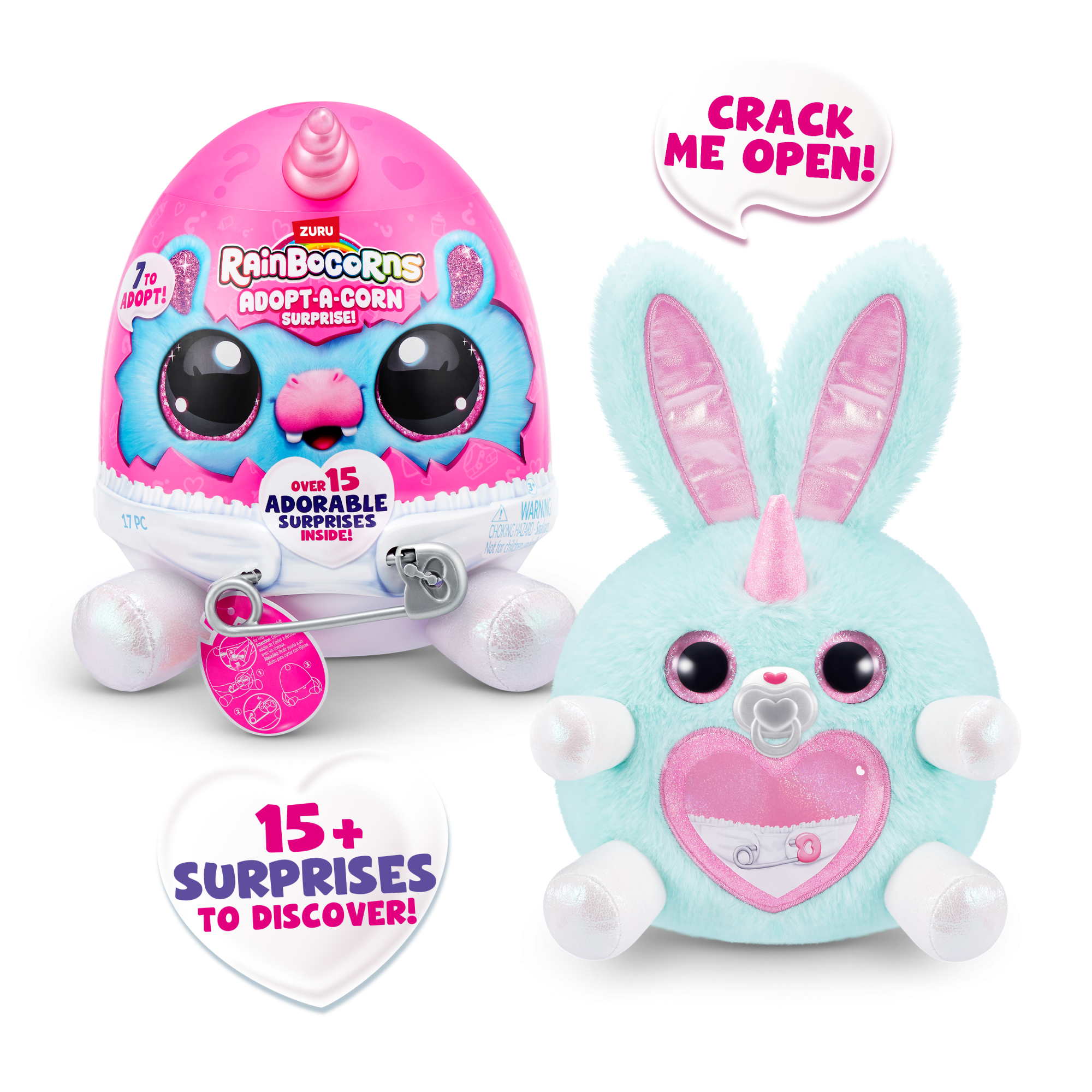 Игровой набор-сюрприз ZURU Rainbocorns Adopt-a-corn  S1 с акс. в асс., малый Игровой набор-сюрприз ZURU Rainbocorns Adopt-a-corn  S1 с акс. в асс., малый