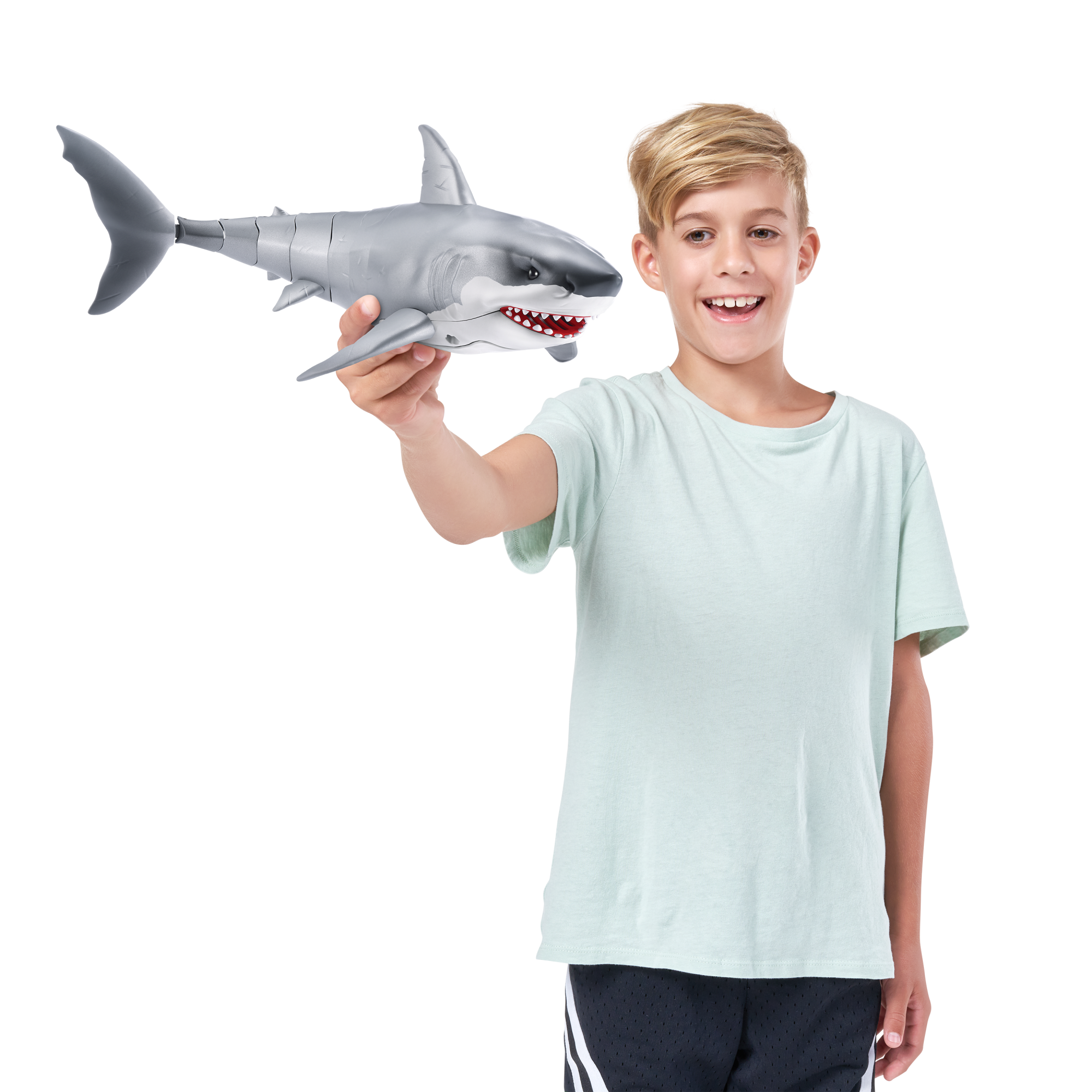 Игрушка ZURU Robo Alive интерактивная Белая акула S1