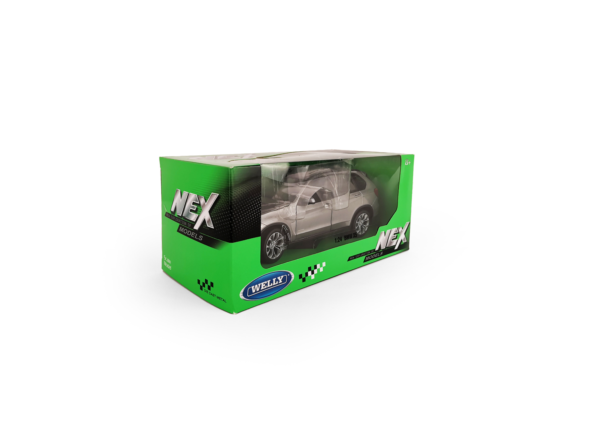 Машинка WELLY 1:24 BMW X5, серый