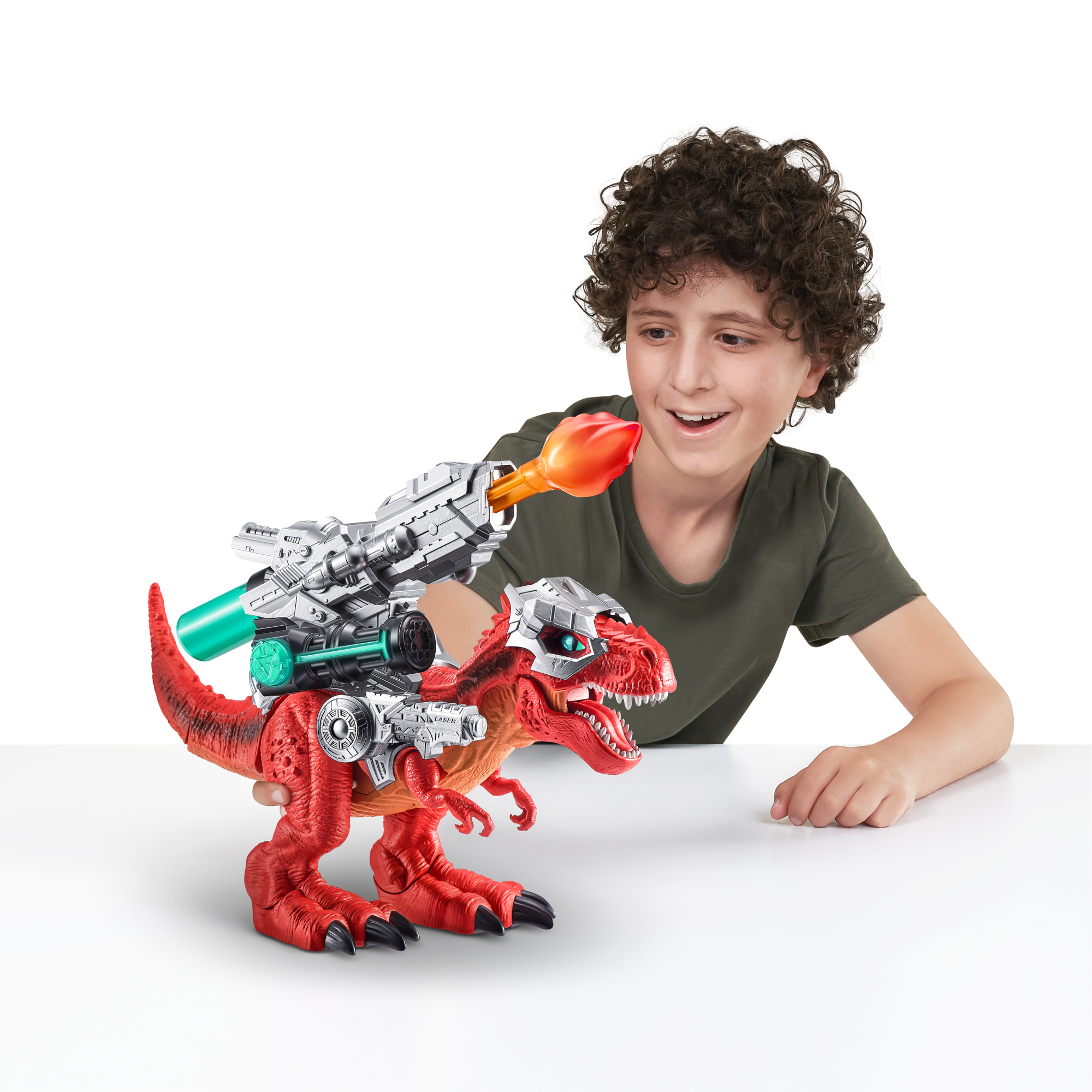 Игрушка ZURU Robo Alive интерактивная Гигантский Боевой Ти-рекс S1