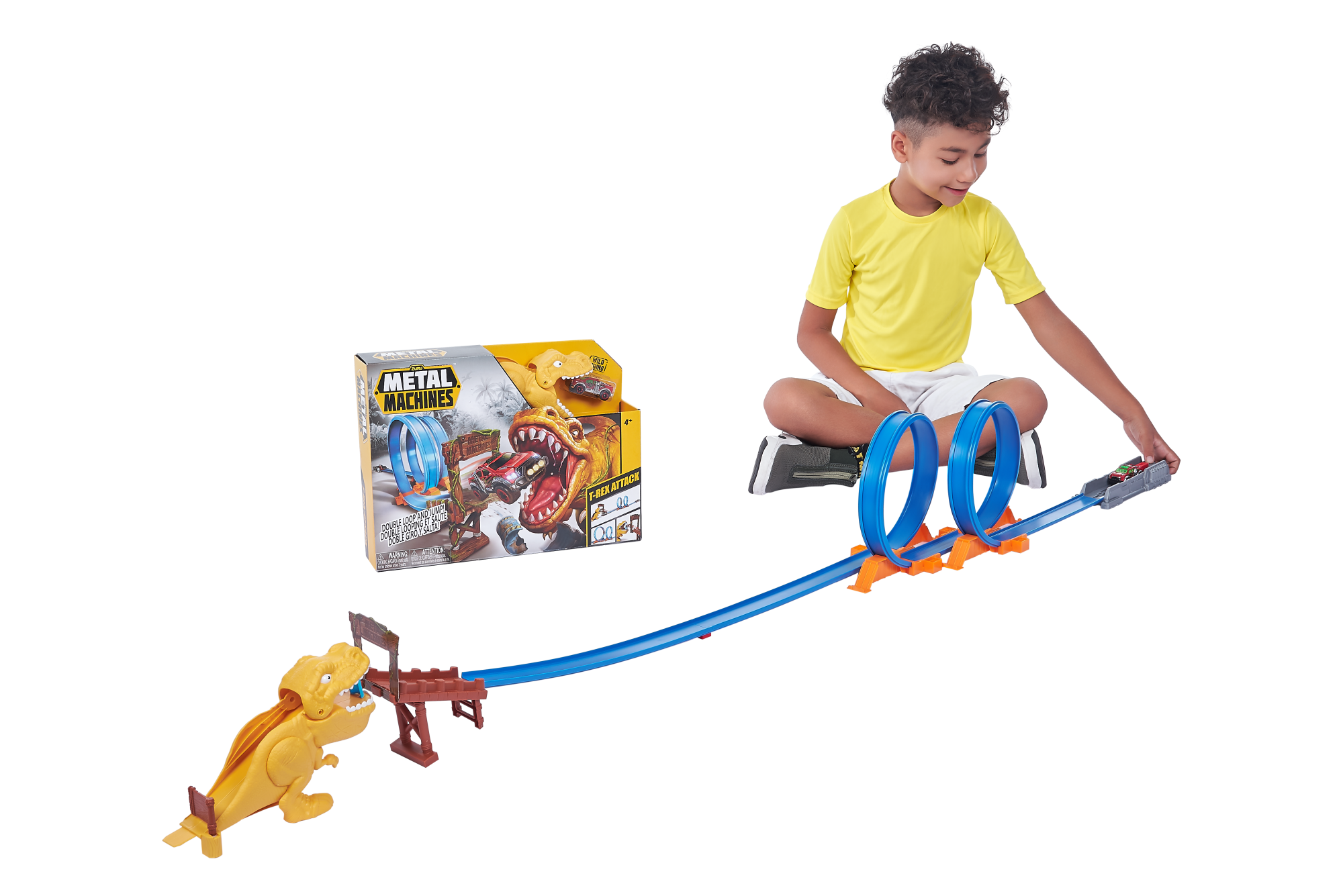 Набор ZURU Metal Machines, трек "Ти-рекс" с машинкой