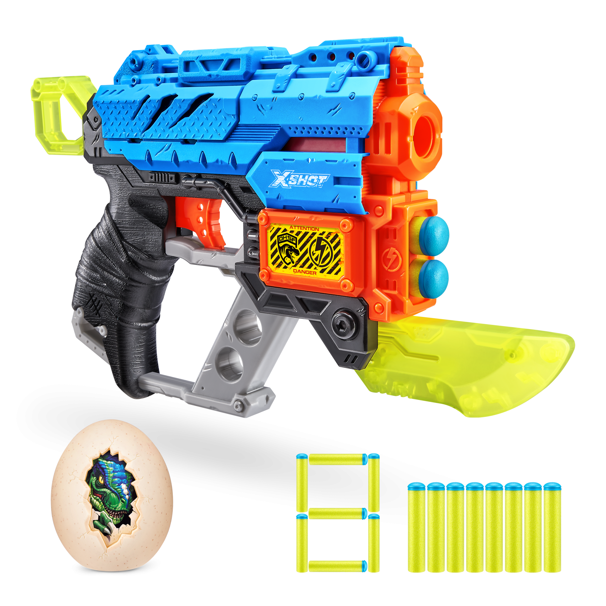 Игровой набор ZURU X-Shot DINO ATTACK Экстинкт (бластер, 1 мишень, 8 снарядов)