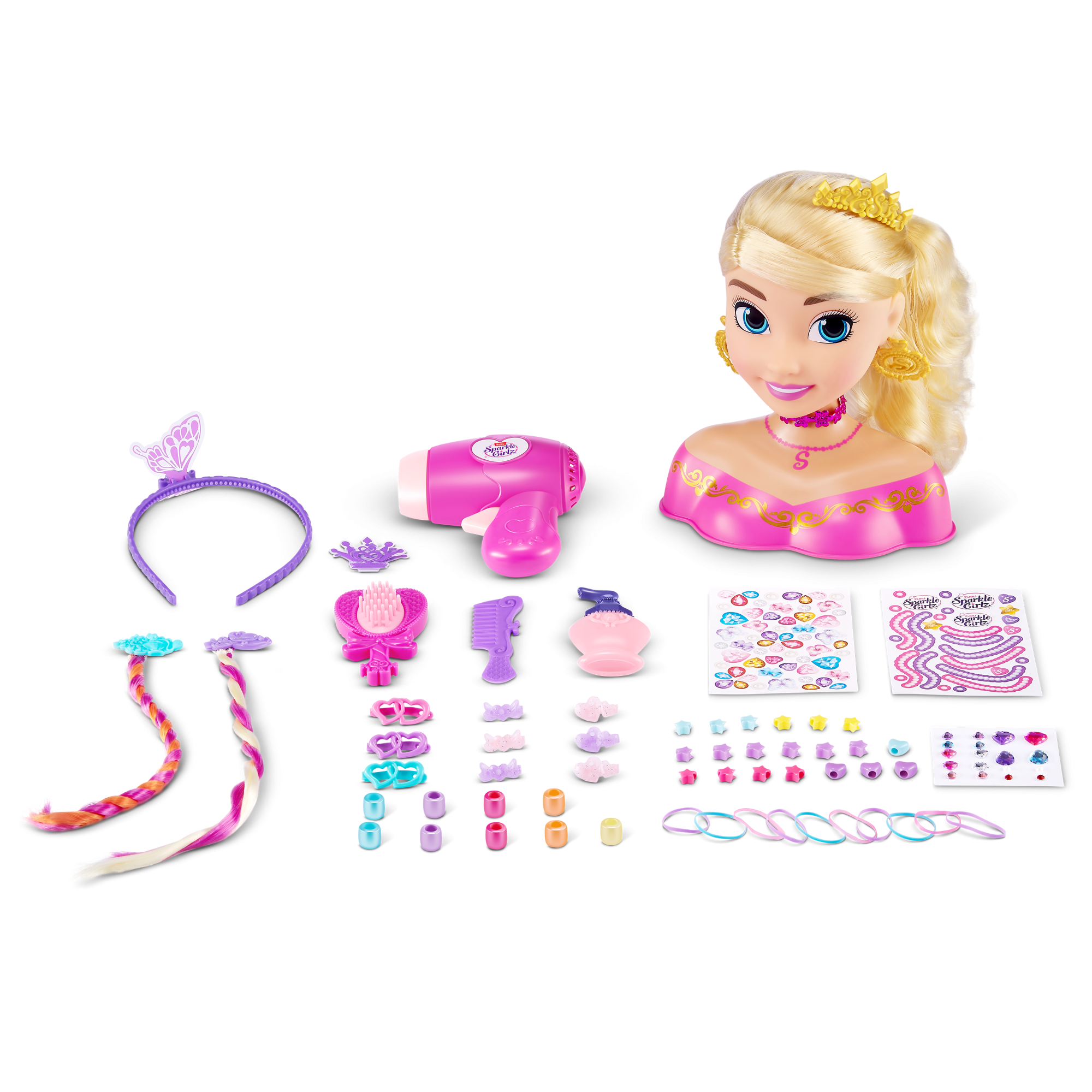 Игровой набор ZURU Sparkle Girlz "Манекен для создания причесок принцессы"