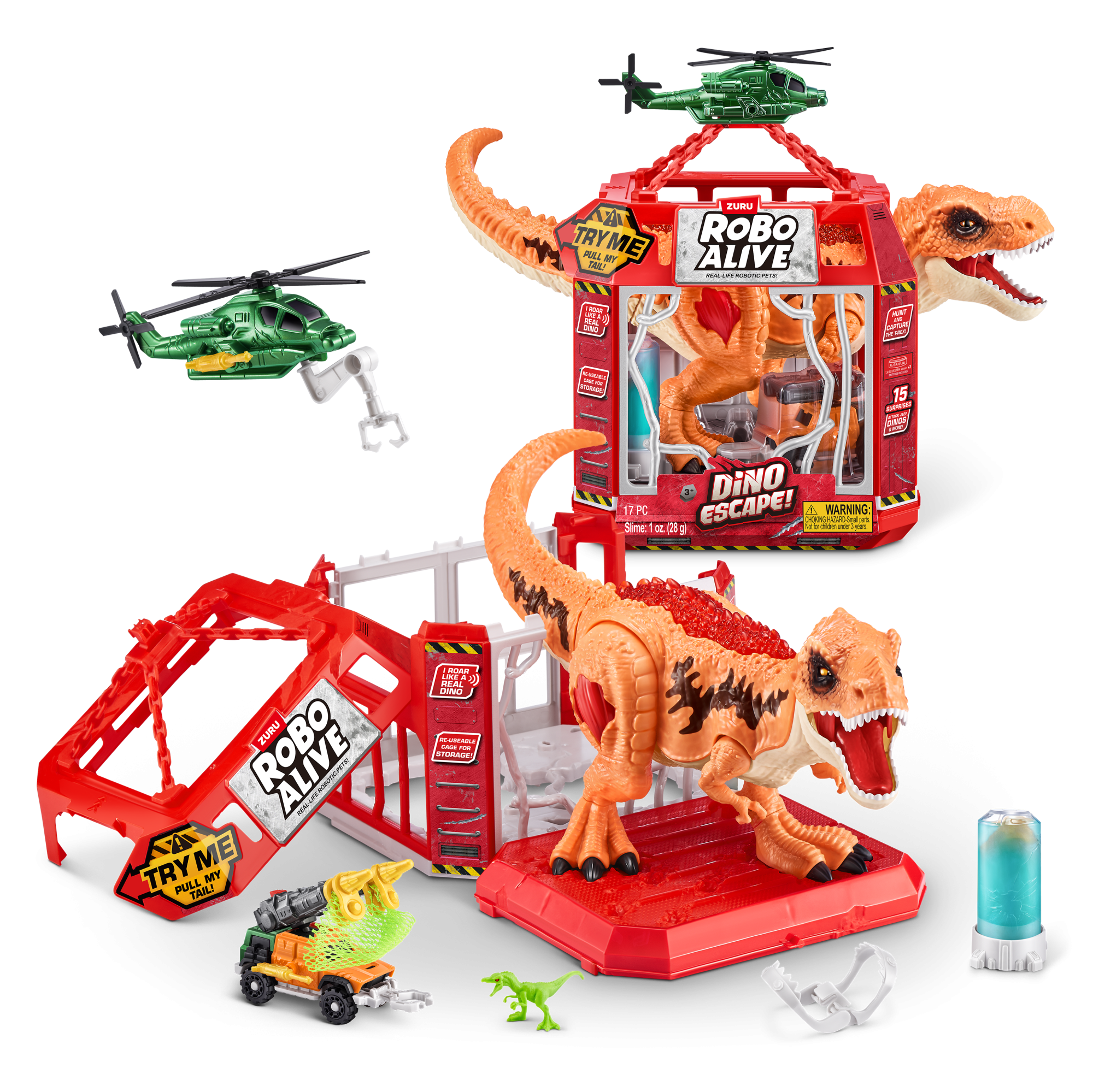 Игровой набор ZURU Robo Alive интерактивный "Дино-погоня" S1