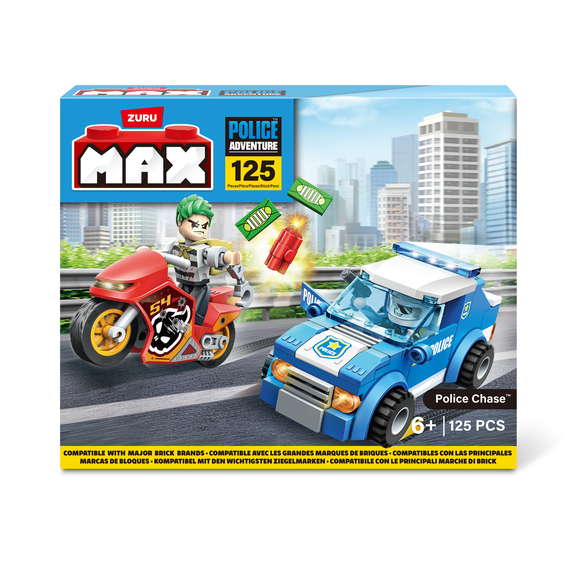 Конструктор ZURU MAX "Городские приключения" Полицейский участок S1, 125 дет.