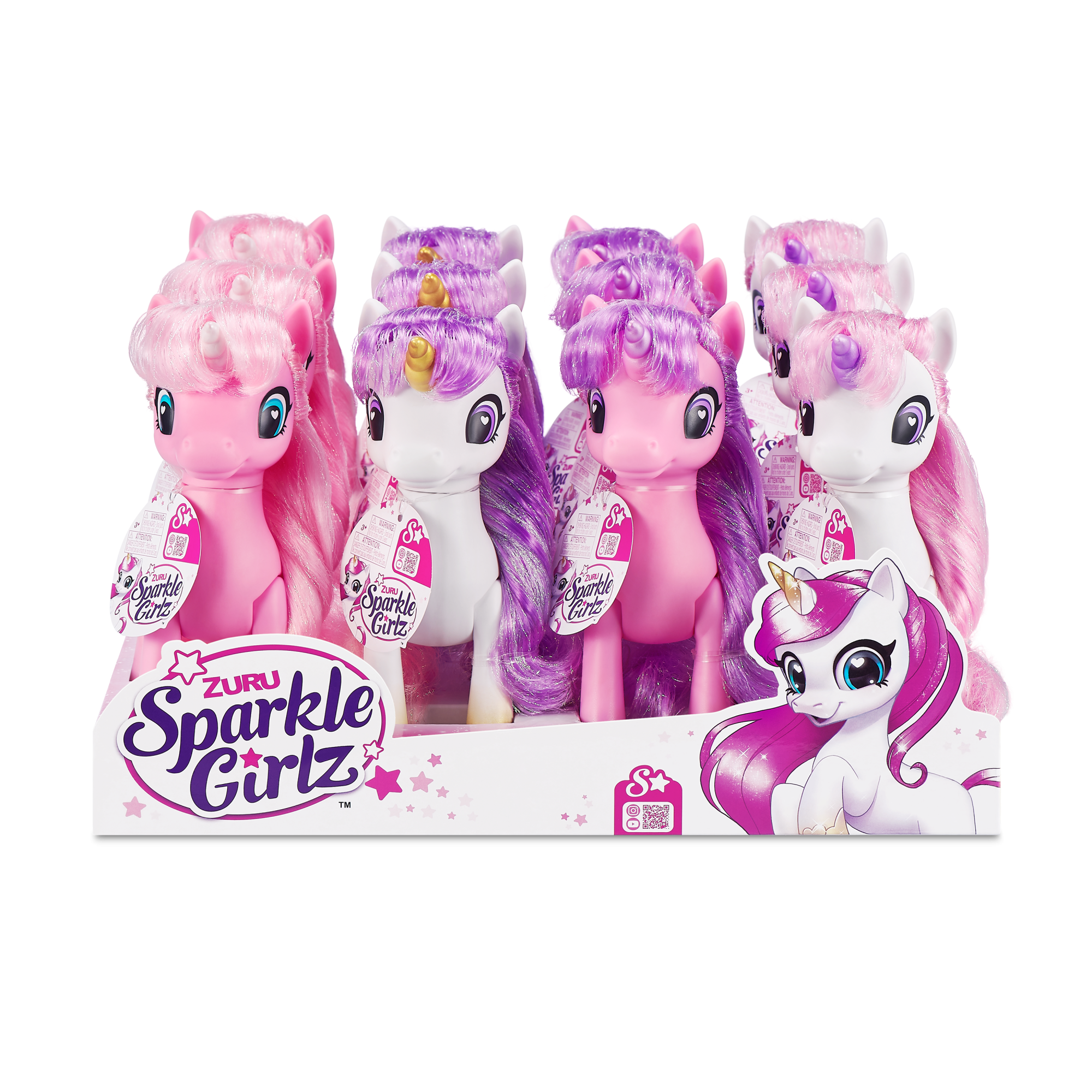 Игрушка ZURU Sparkle Girlz "Очаровательный единорожек" средний в асс., дисплей-бокс 12шт.