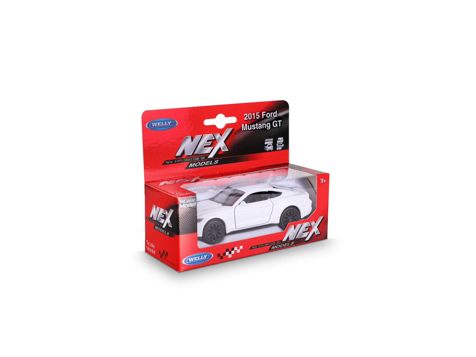 Машинка WELLY 1:38 Ford Mustang GT 2015, пруж. мех., цвет в асс. Машинка WELLY 1:38 Ford Mustang GT 2015, пруж. мех., цвет в асс.