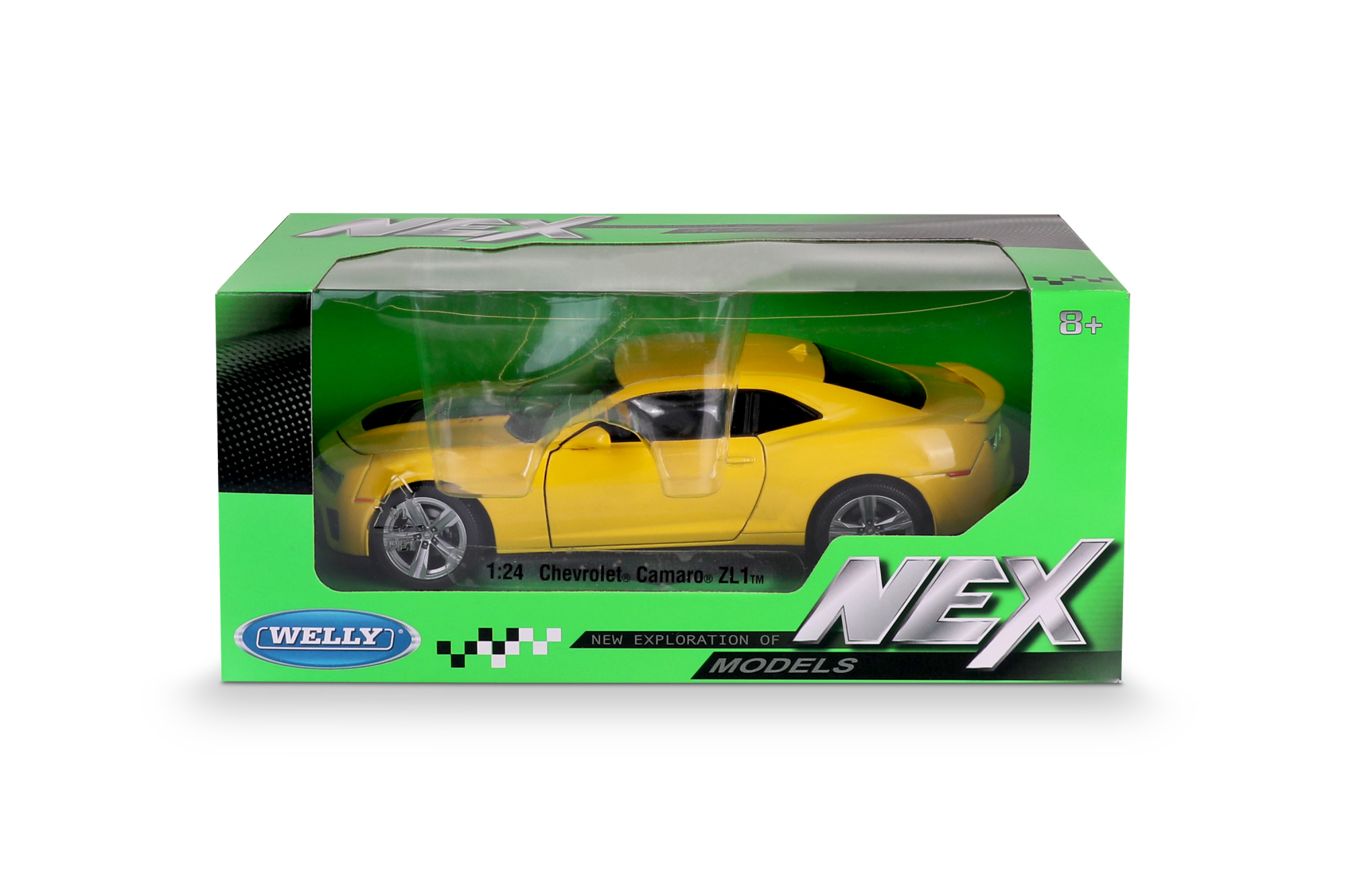Машинка WELLY 1:24 Chevrolet Camaro ZL1, желтый