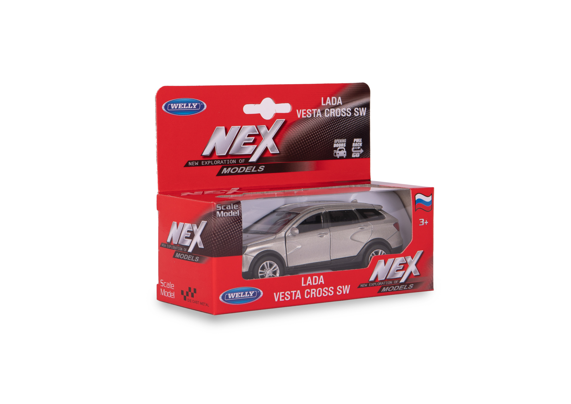 Машинка WELLY 1:38, в асс., набор 23RUS