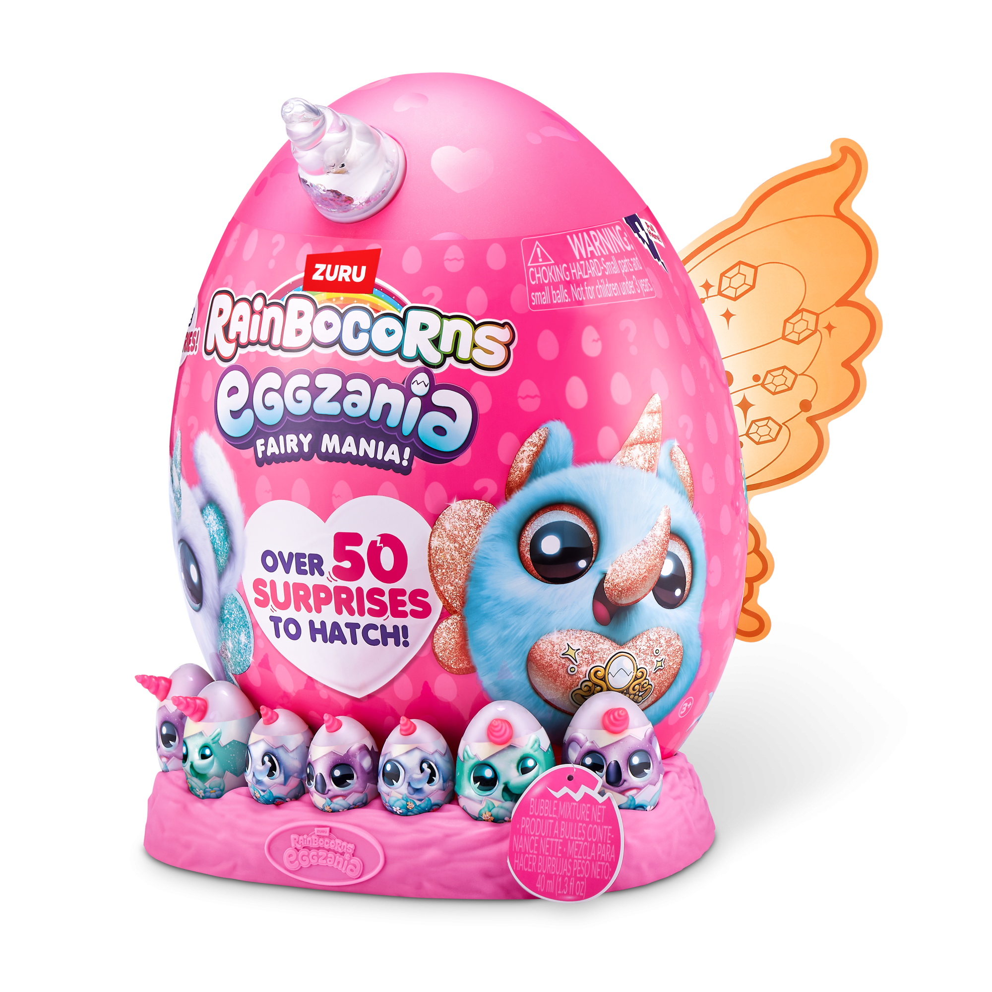 Игровой набор-сюрприз ZURU Rainbocorns Eggzania Fairy Mania S1 с акс. в асс., большой