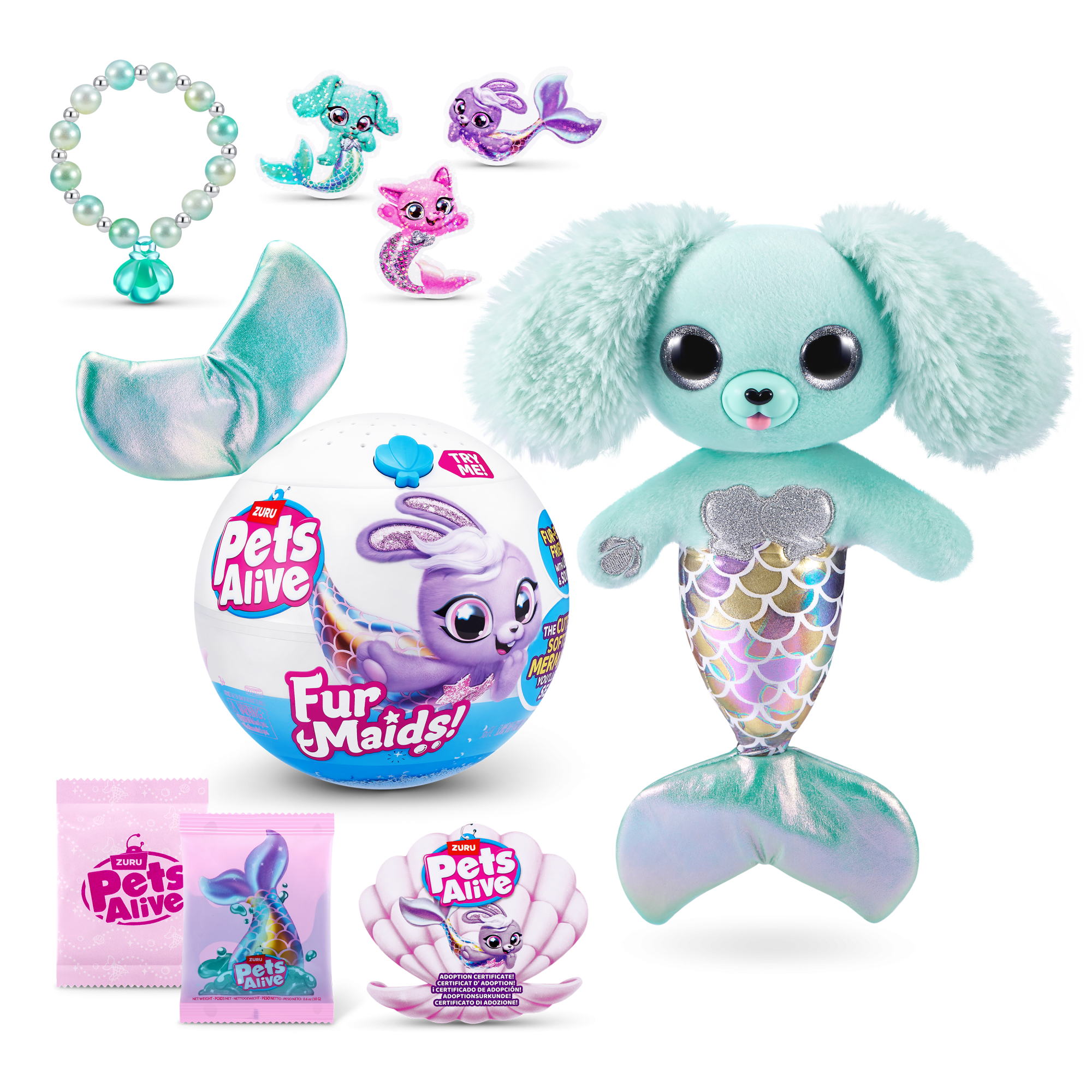 Игровой набор ZURU Pets Alive Furmaids «Шар-сюрприз» в непрозрачной упаковке